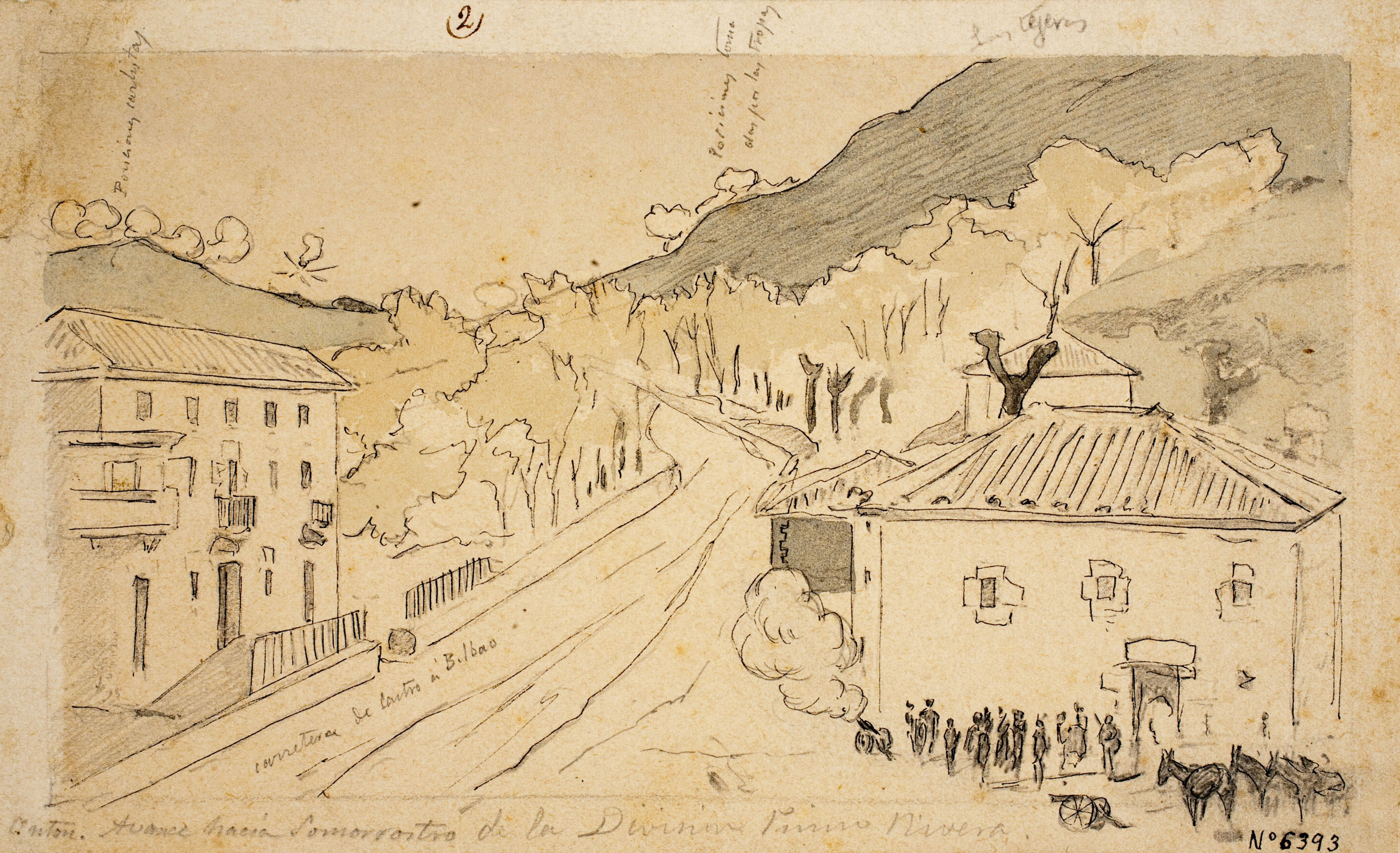 image for: Josep Lluís Pellicer - Avançament de les tropes de Primo de Rivera cap a Somorrostro - 1874