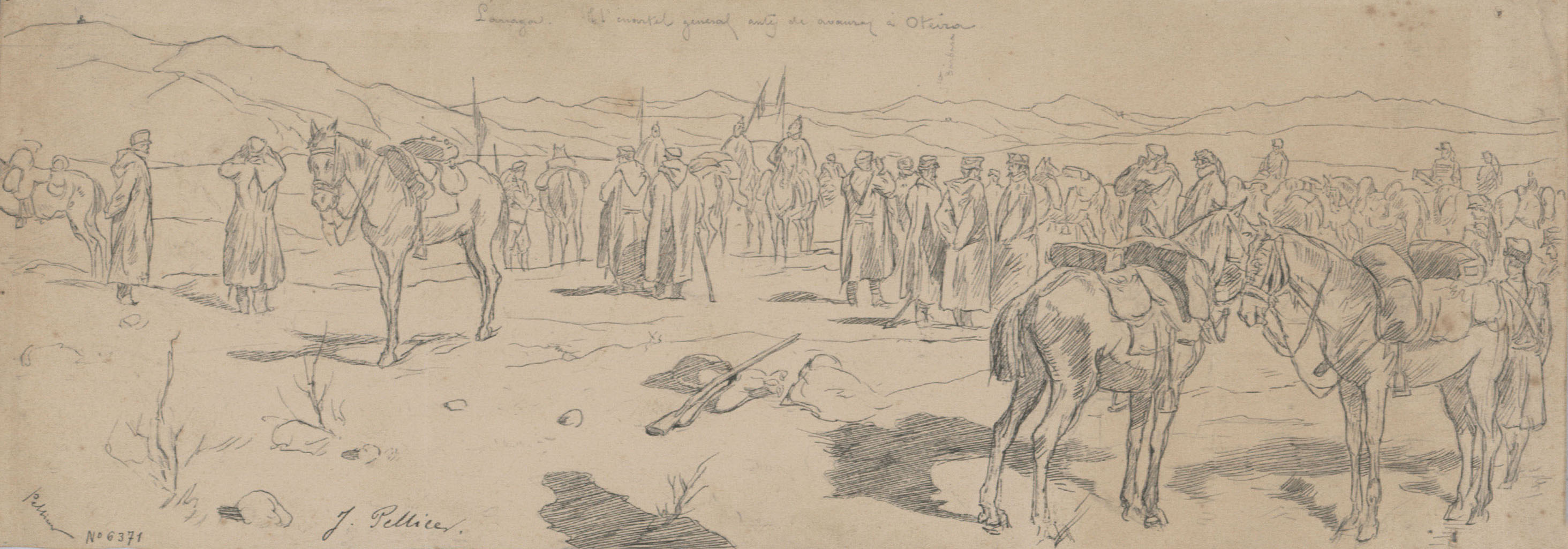 image for: Josep Lluís Pellicer - Cuartel General de Larraga - Cap a 1872-1876