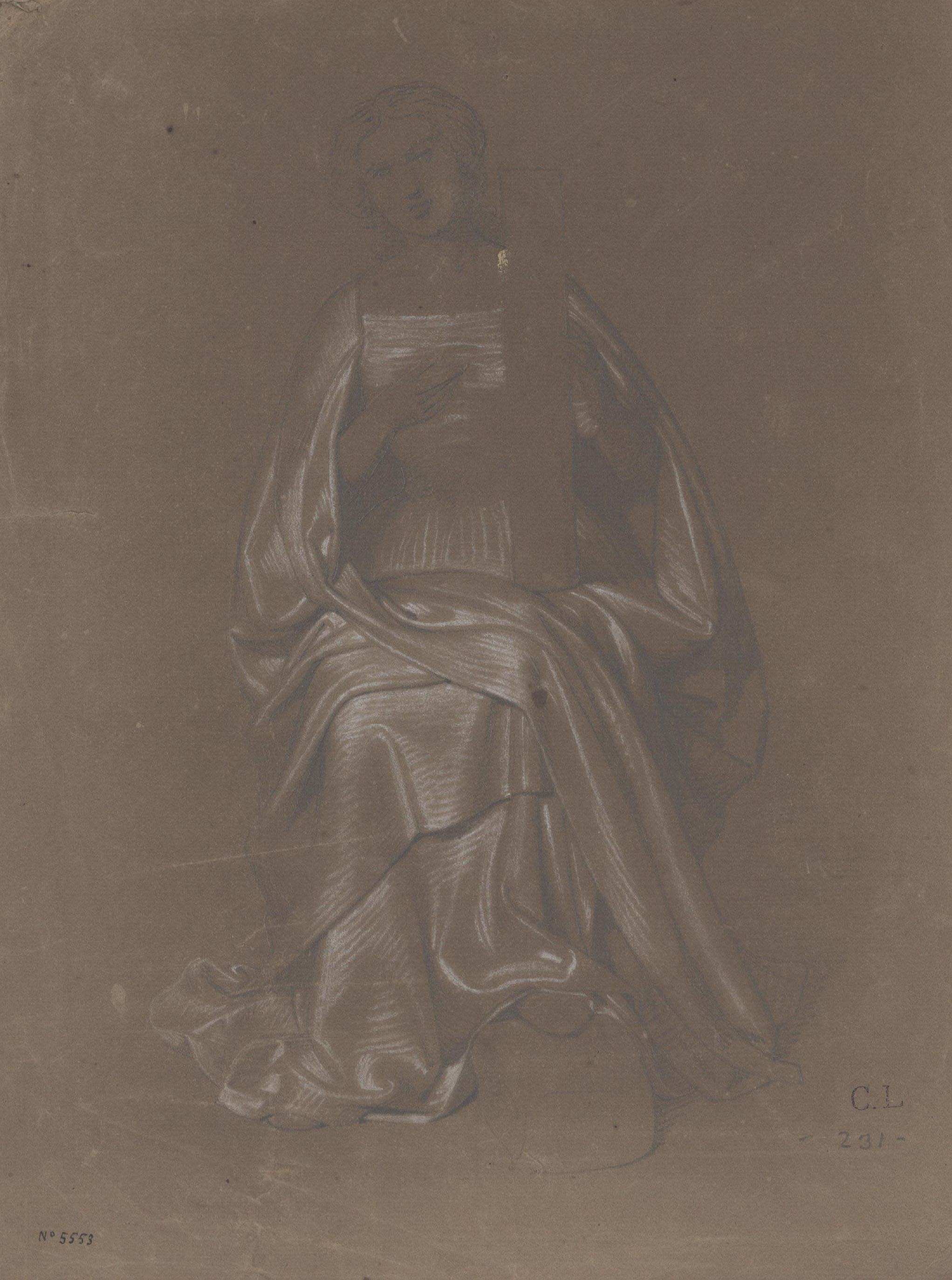 image for: Claudi Lorenzale - Dona asseguda - Cap a 1850-1870