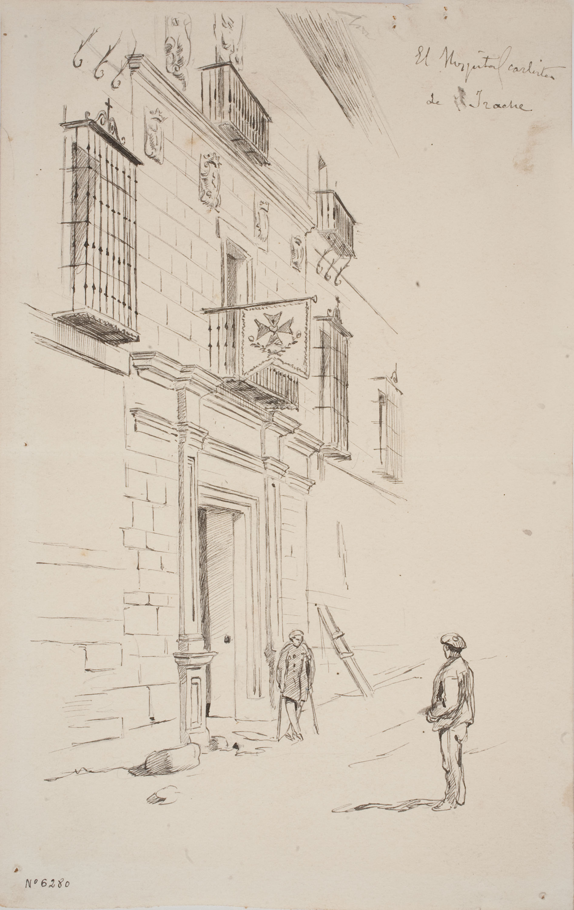 image for: Josep Lluís Pellicer - El hospital carlista de Irache - Cap a 1875