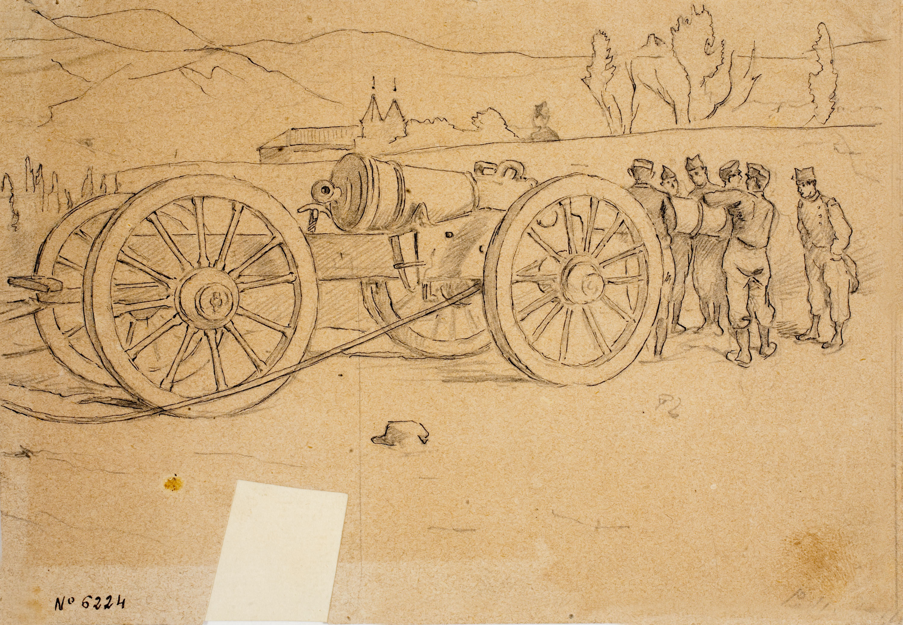 image for: Josep Lluís Pellicer - Emplaçament d'un canó - Cap a 1872-1876