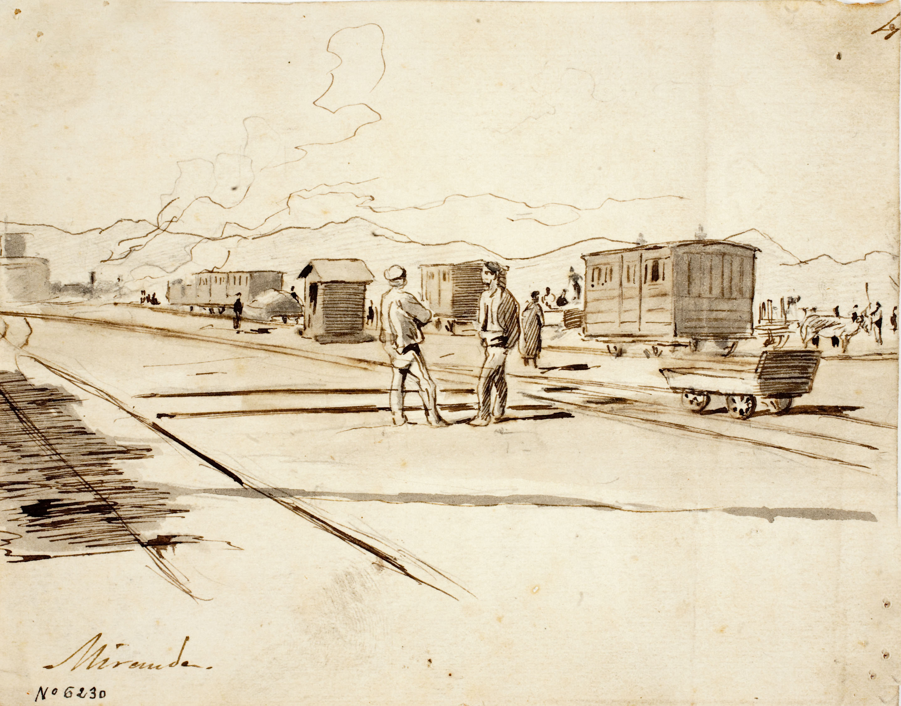 image for: Josep Lluís Pellicer - Estacion de Miranda de Ebro - 1876