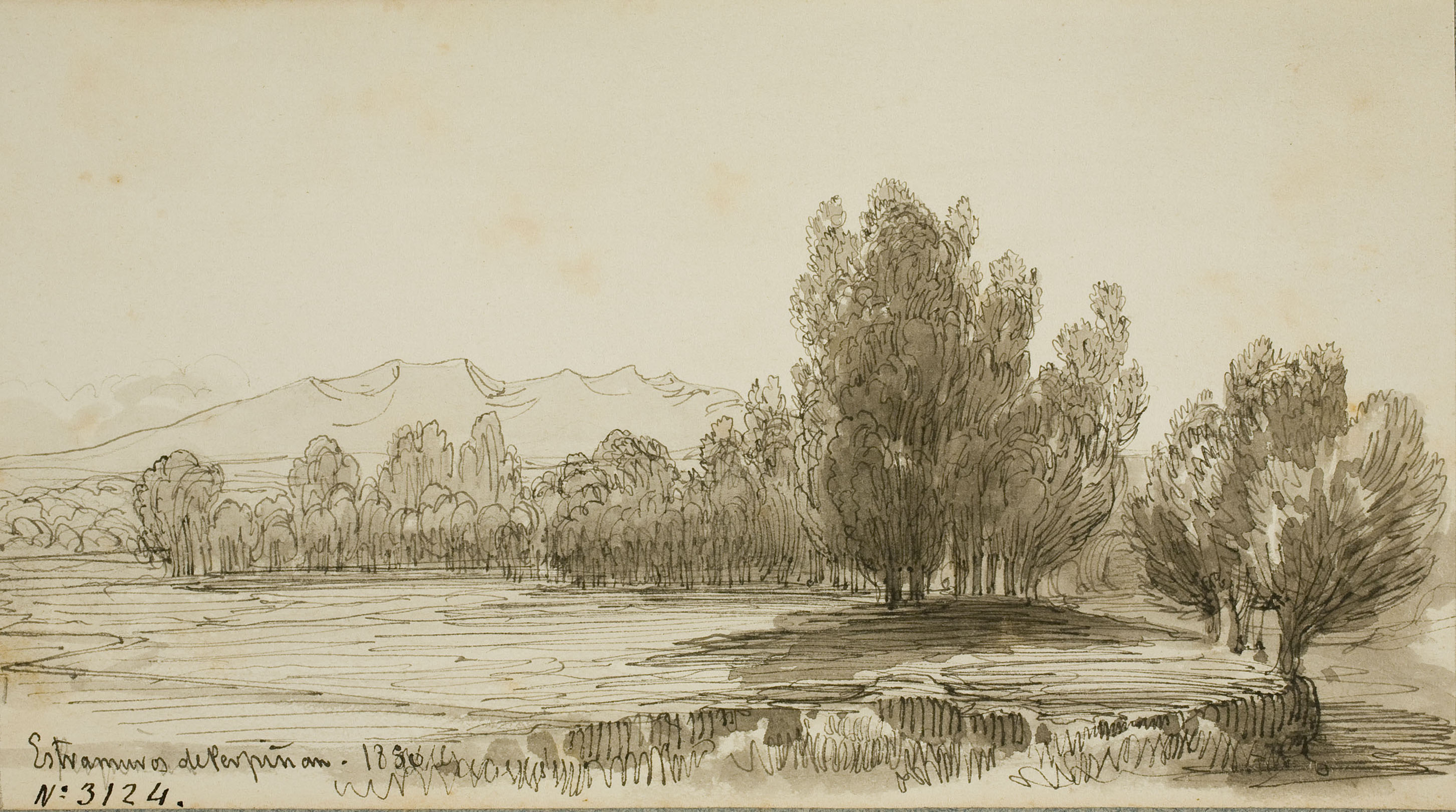 image for: Lluís Rigalt - Estramuros de Perpiñan - 1850