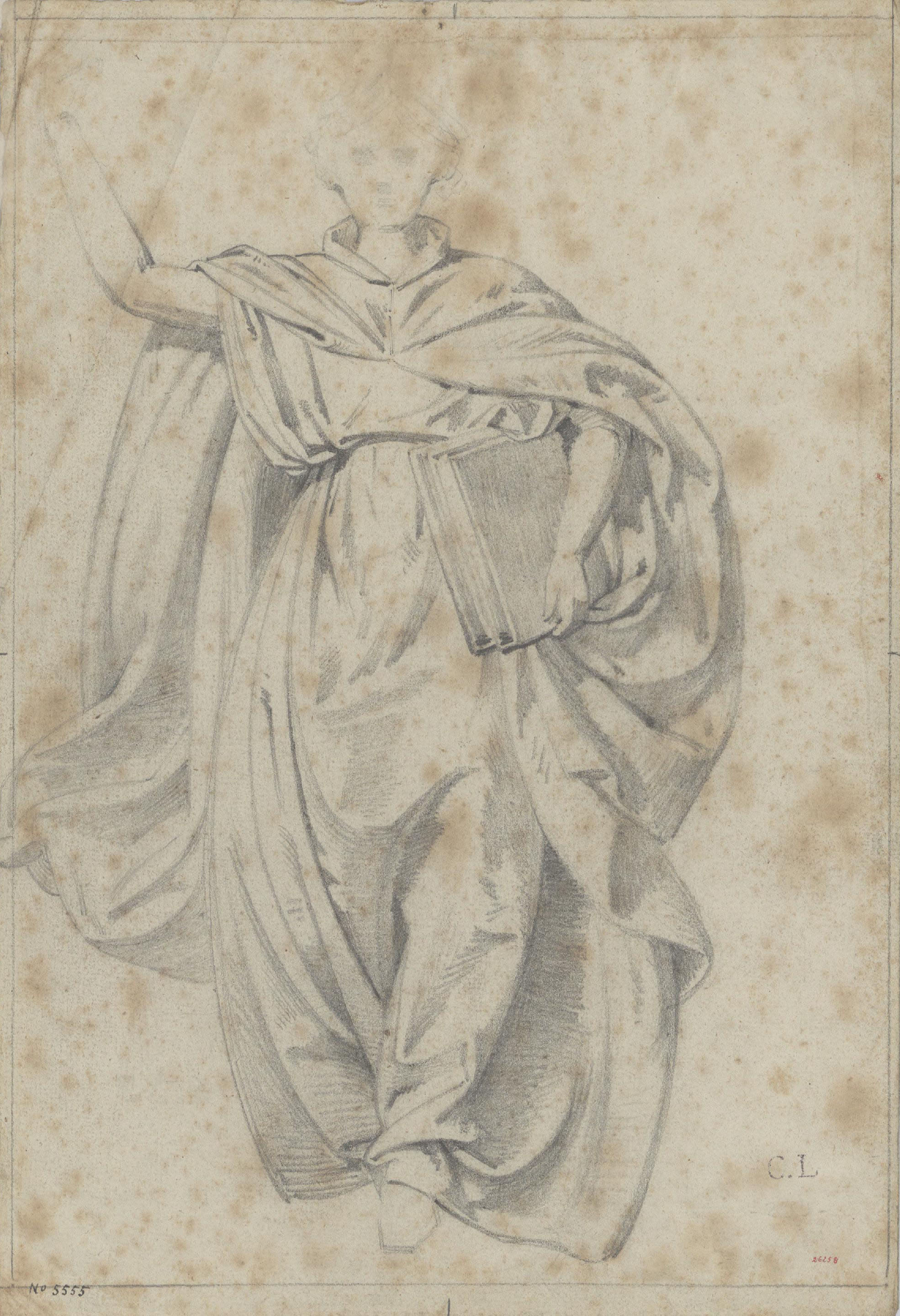 image for: Claudi Lorenzale - Estudi d'àngel [?] (anvers) / Estudi d'àngel [?] (revers) - Cap a 1850-1870