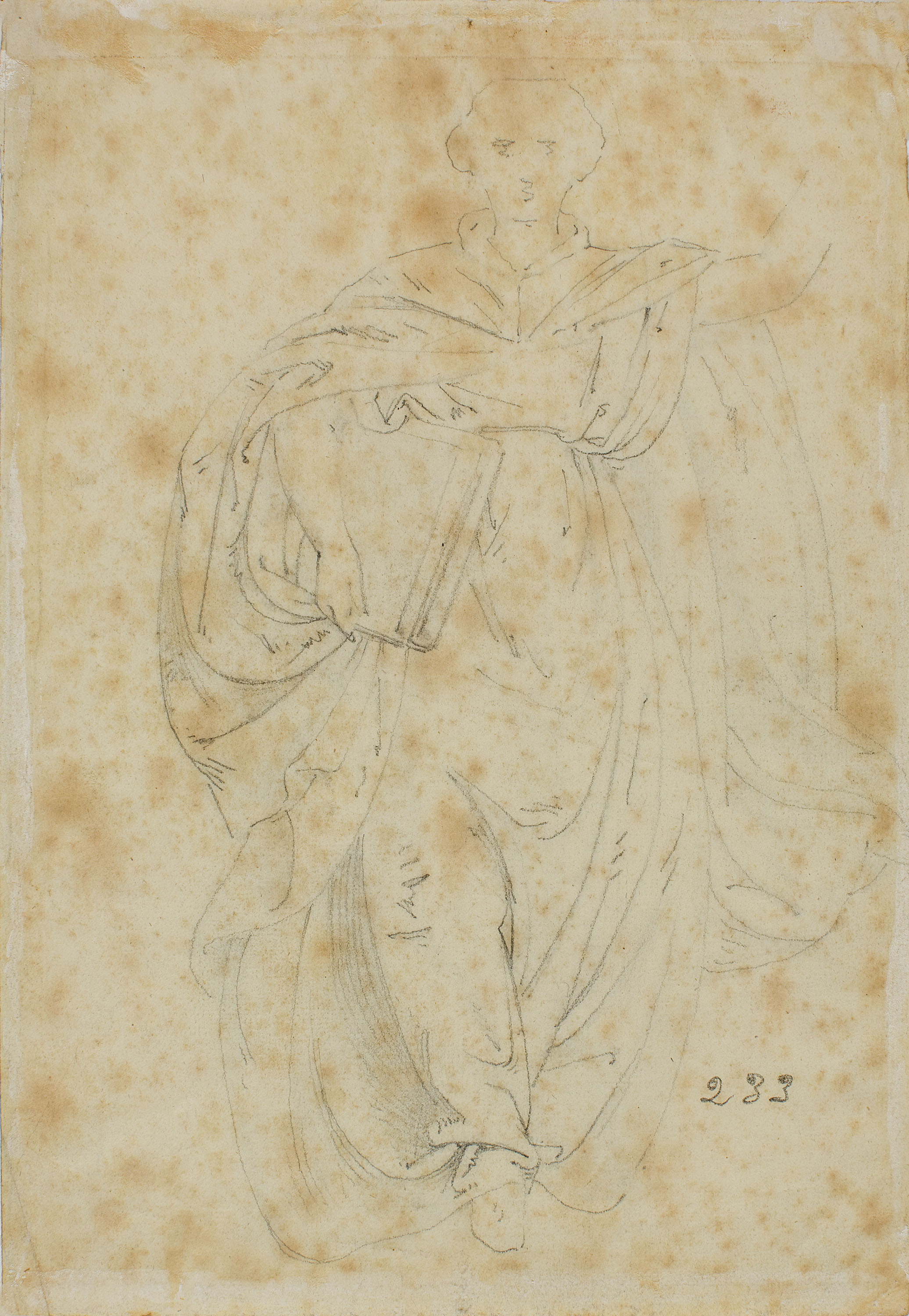 image for: Claudi Lorenzale - Estudi d'àngel [?] (anvers) / Estudi d'àngel [?] (revers) - Cap a 1850-1870 [1]