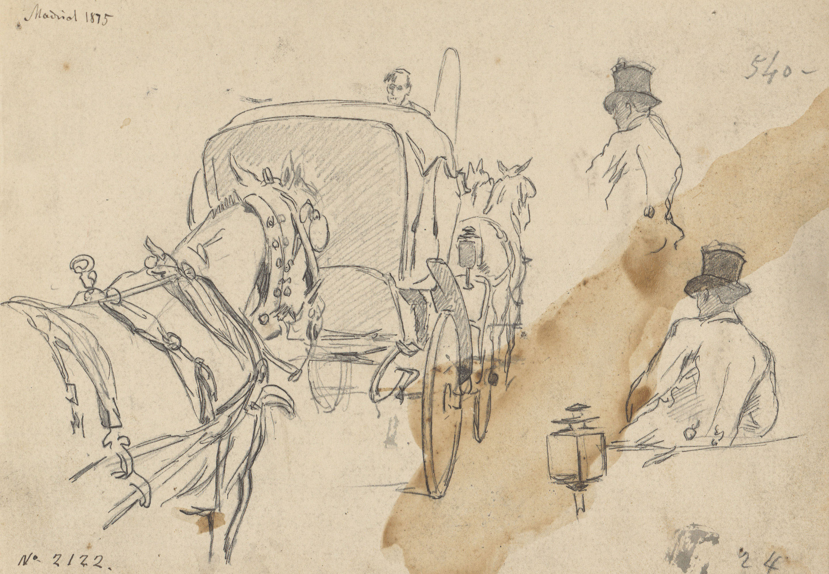 image for: Josep Lluís Pellicer - Estudi de carruatges i cotxer - 1875