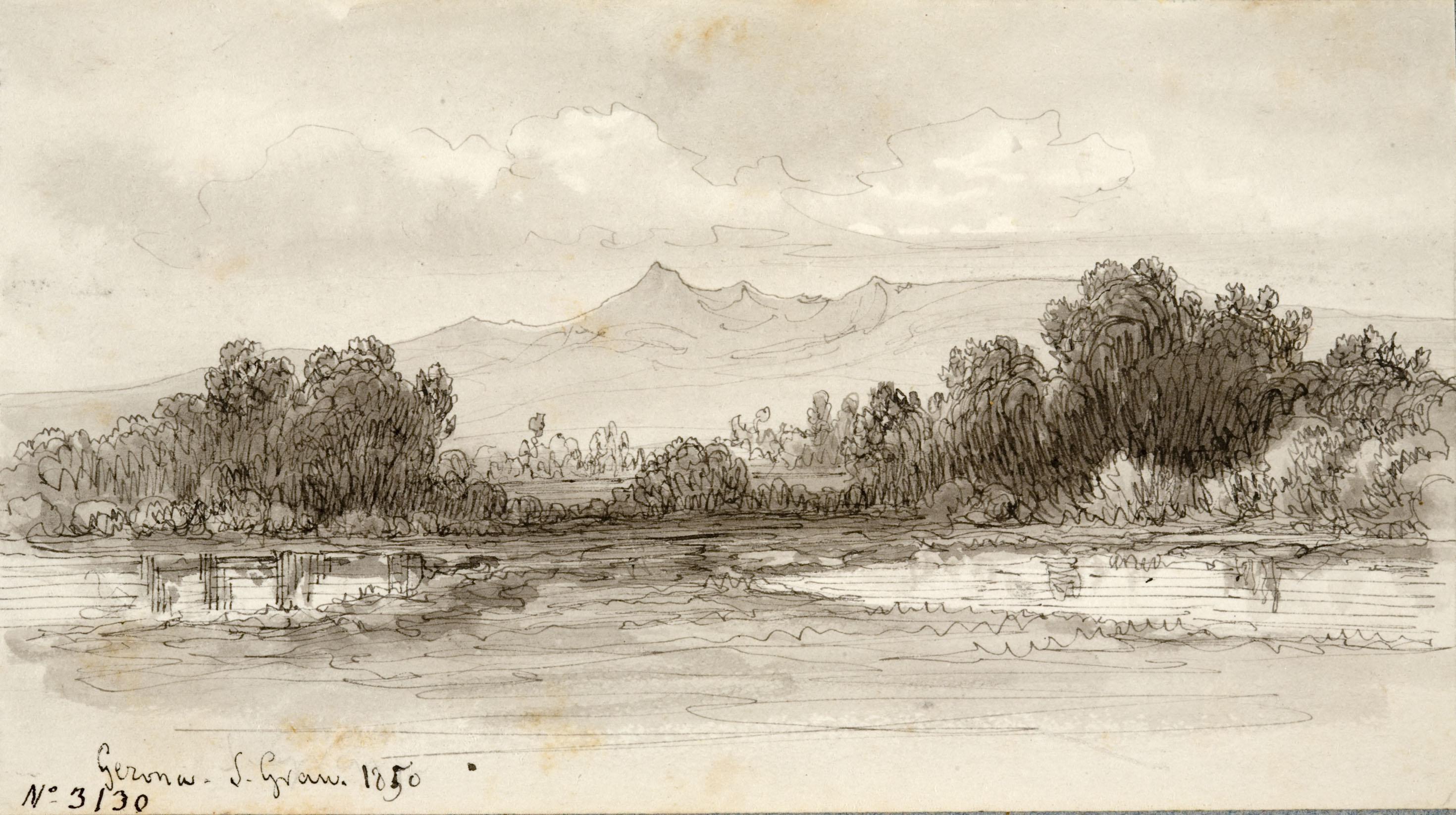 image for: Lluís Rigalt - Gerona. S. Grau - 1850