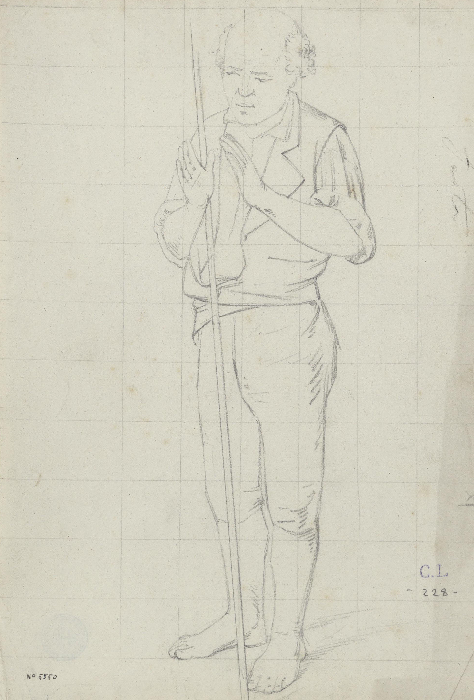 Claudi Lorenzale - Home vell - Cap a 1850-1870 image for: Claudi Lorenzale - Home vell - Cap a 1850-1870