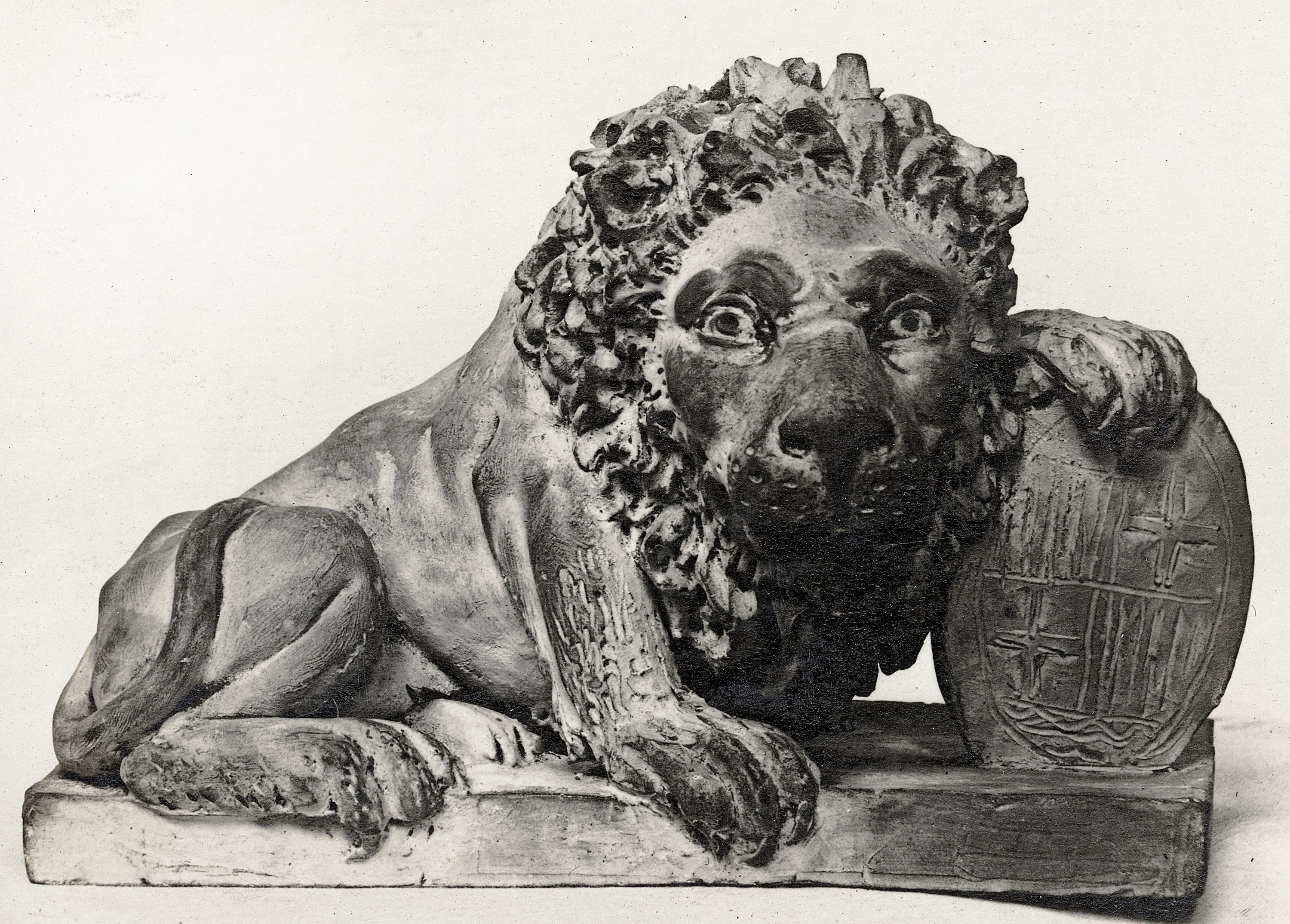 image for: Damià Campeny - Lleó amb l'escut de Barcelona - Cap a 1802