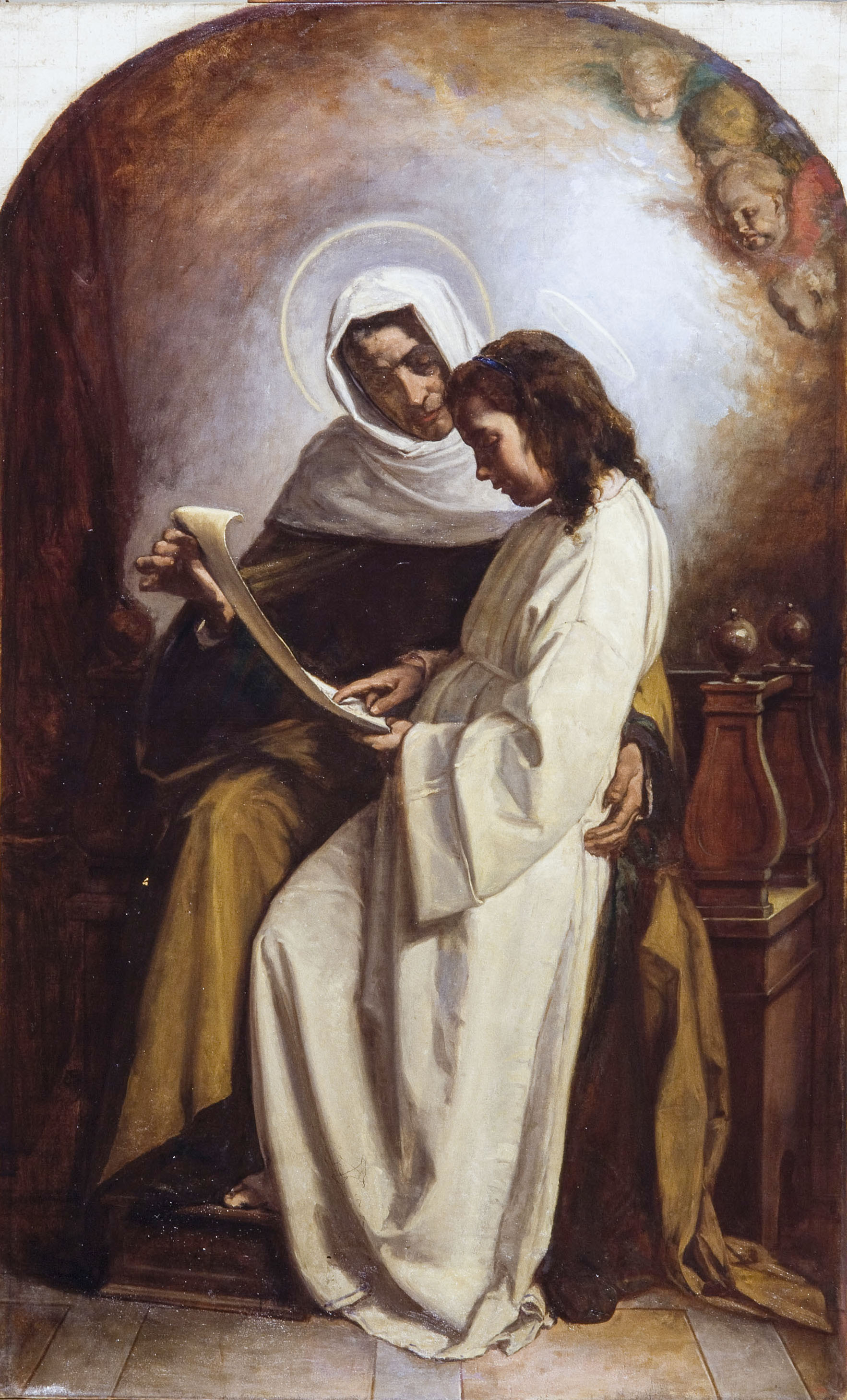 image for: Benet Mercadé - Santa Anna alliçonant la Mare de Déu - Cap a 1877