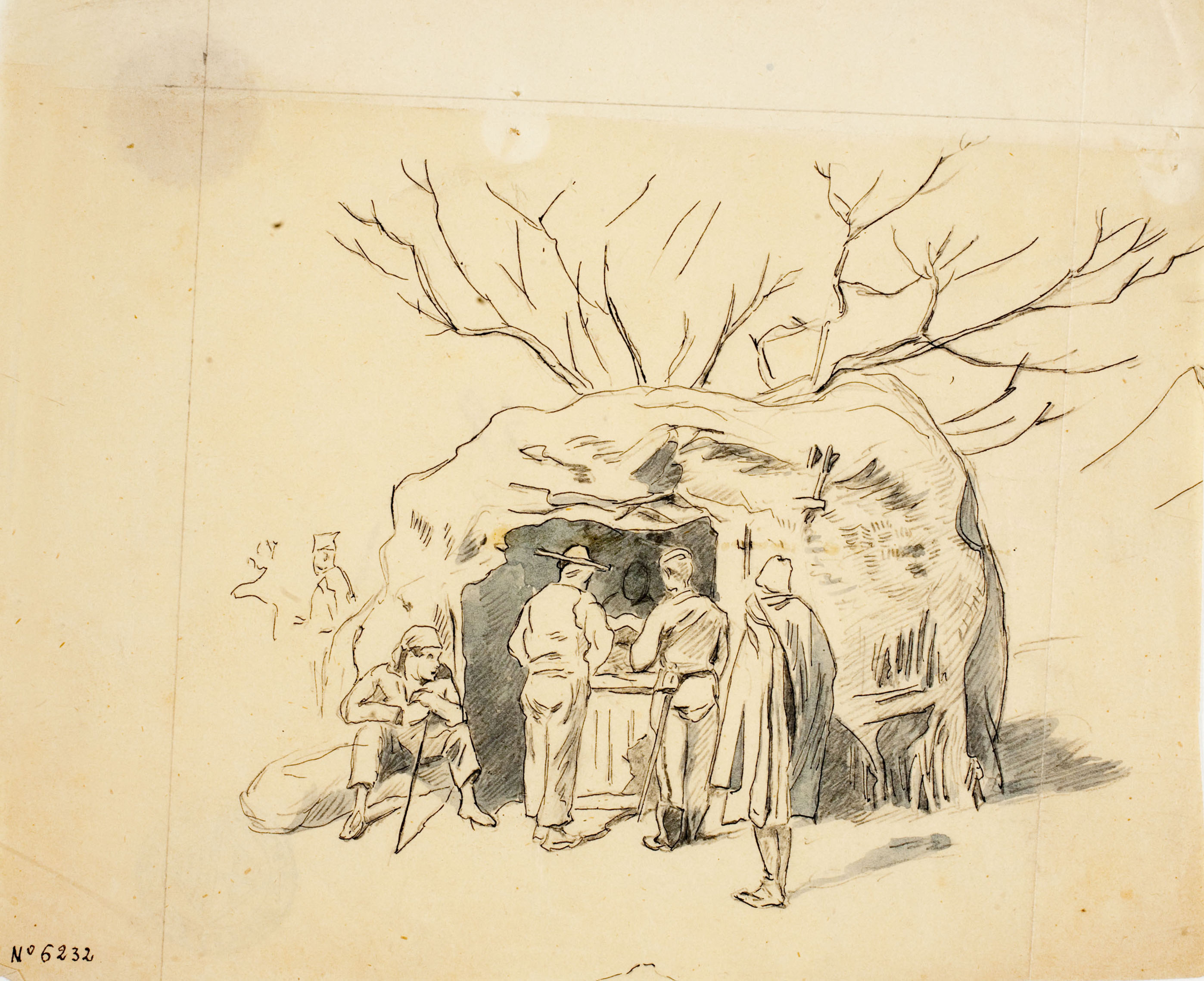 image for: Josep Lluís Pellicer - Soldats en una cantina - Cap a 1872-1876