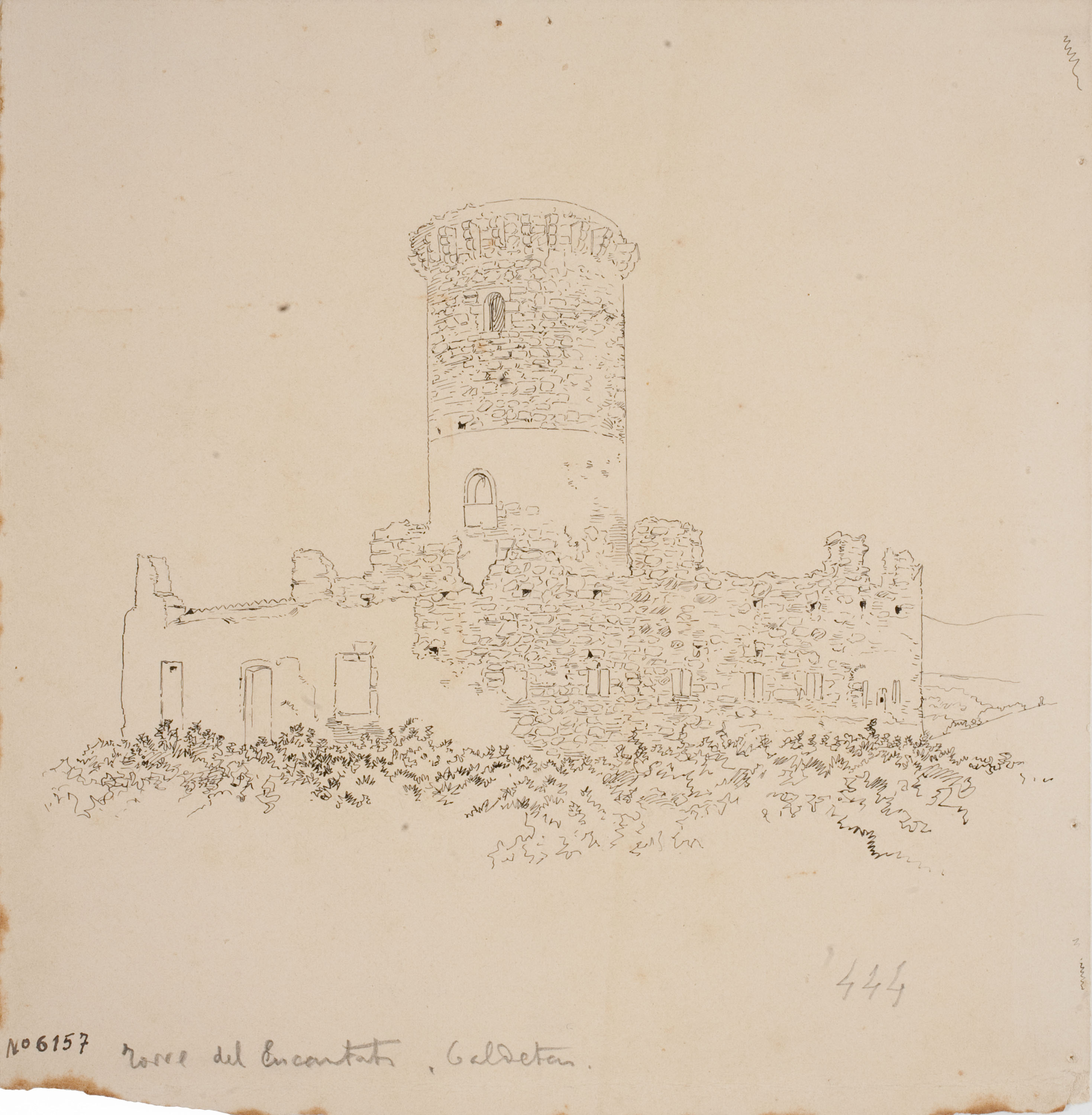 Josep Lluís Pellicer - Torre dels Encantats, Caldetes - Cap a 1889 image for: Josep Lluís Pellicer - Torre dels Encantats, Caldetes - Cap a 1889