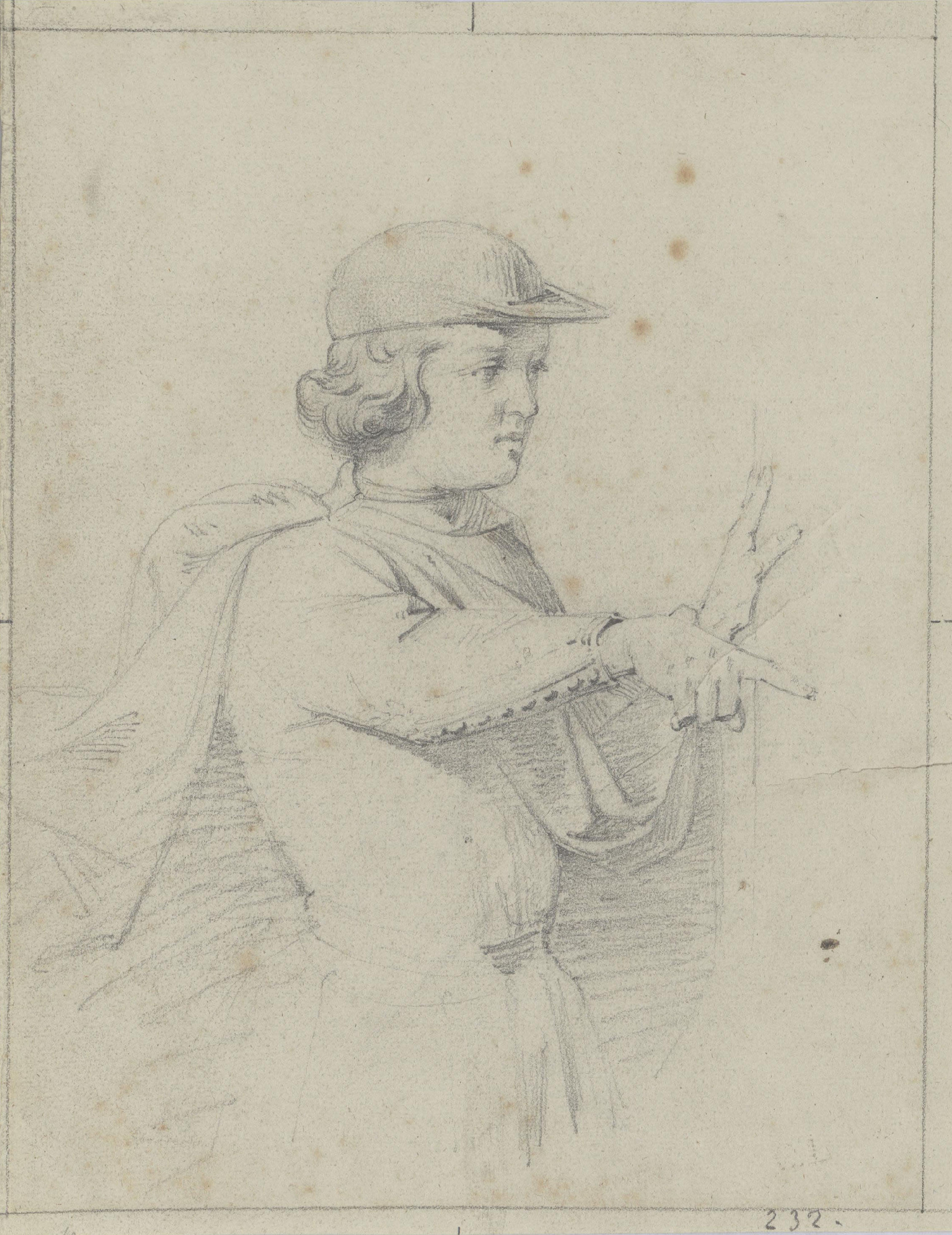 image for: Claudi Lorenzale - Un patge [?] - Cap a 1870