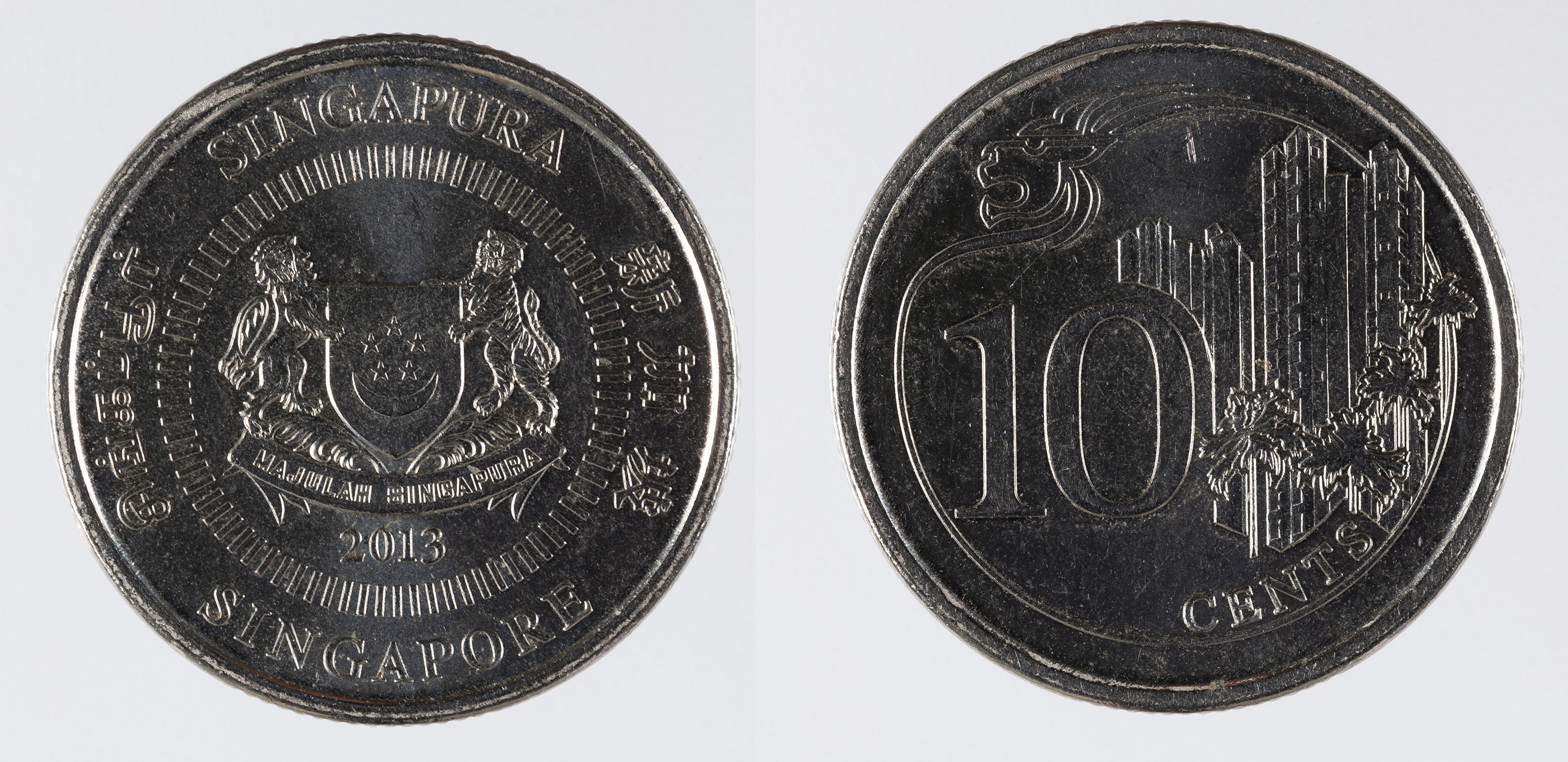 image for: República de Singapur - 10 cèntims - 2013