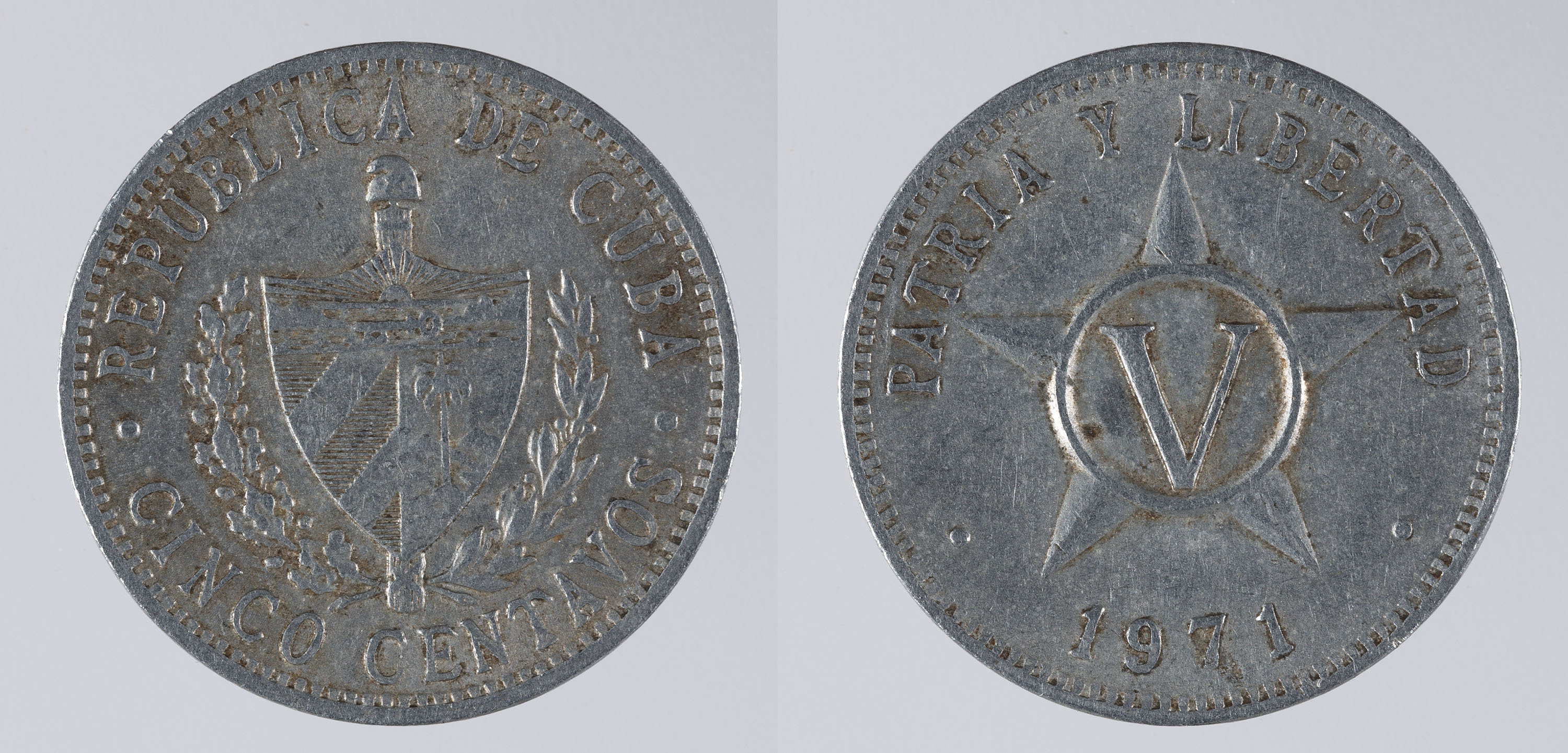 image for: República de Cuba - 5 cèntims - 1971