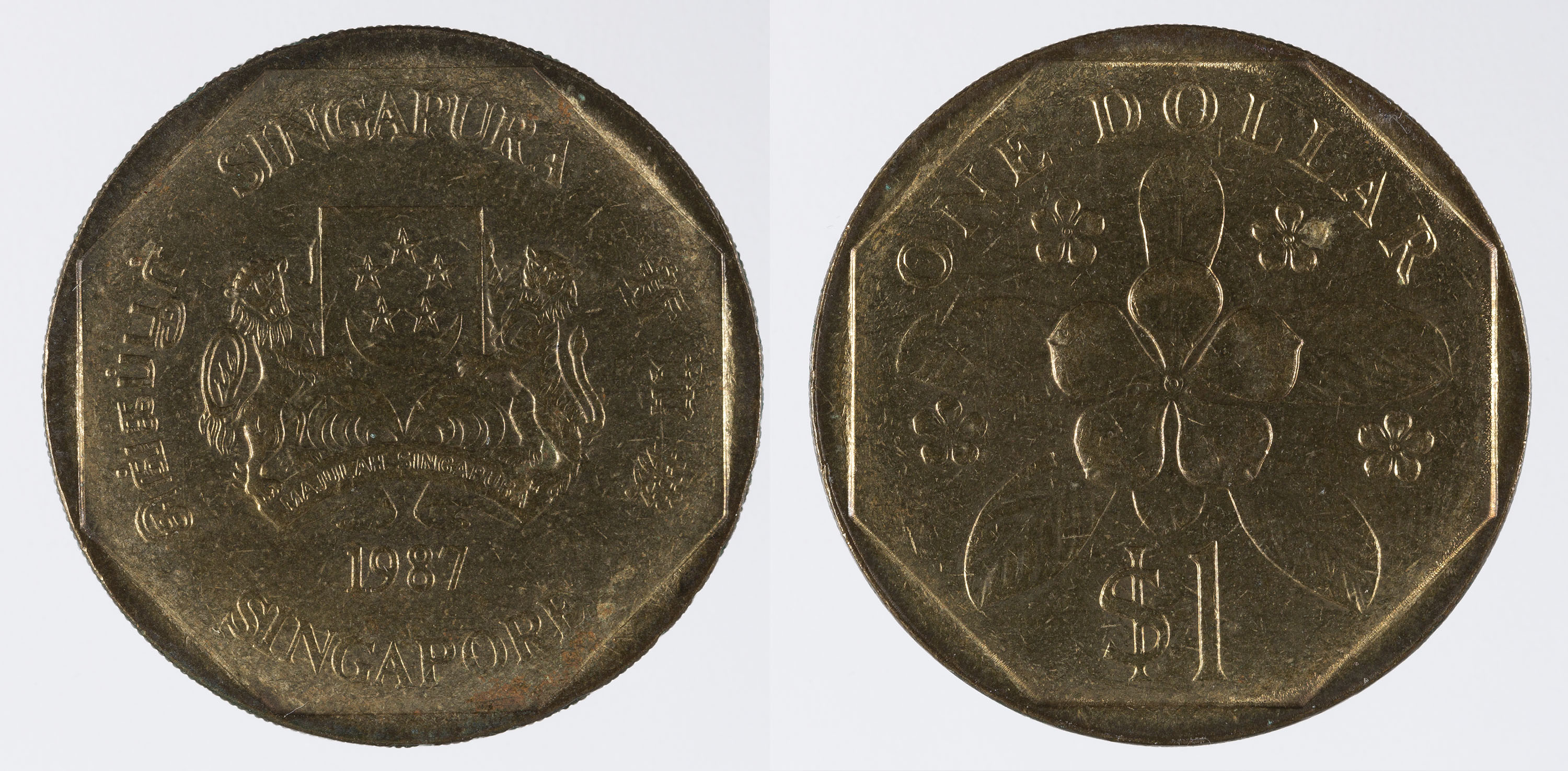 image for: República de Singapur - 1 dòlar - 1987