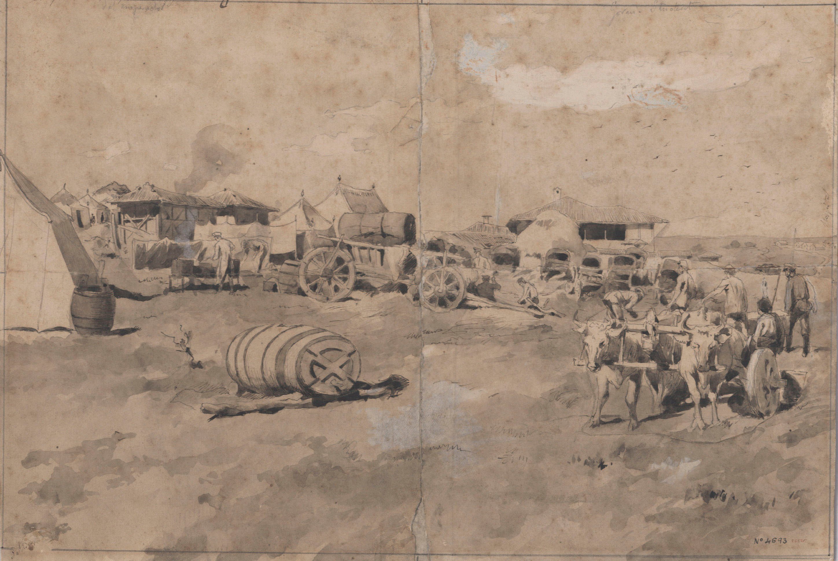 image for: Josep Lluís Pellicer - Campamento del emperador. Gorni-Student - 1877