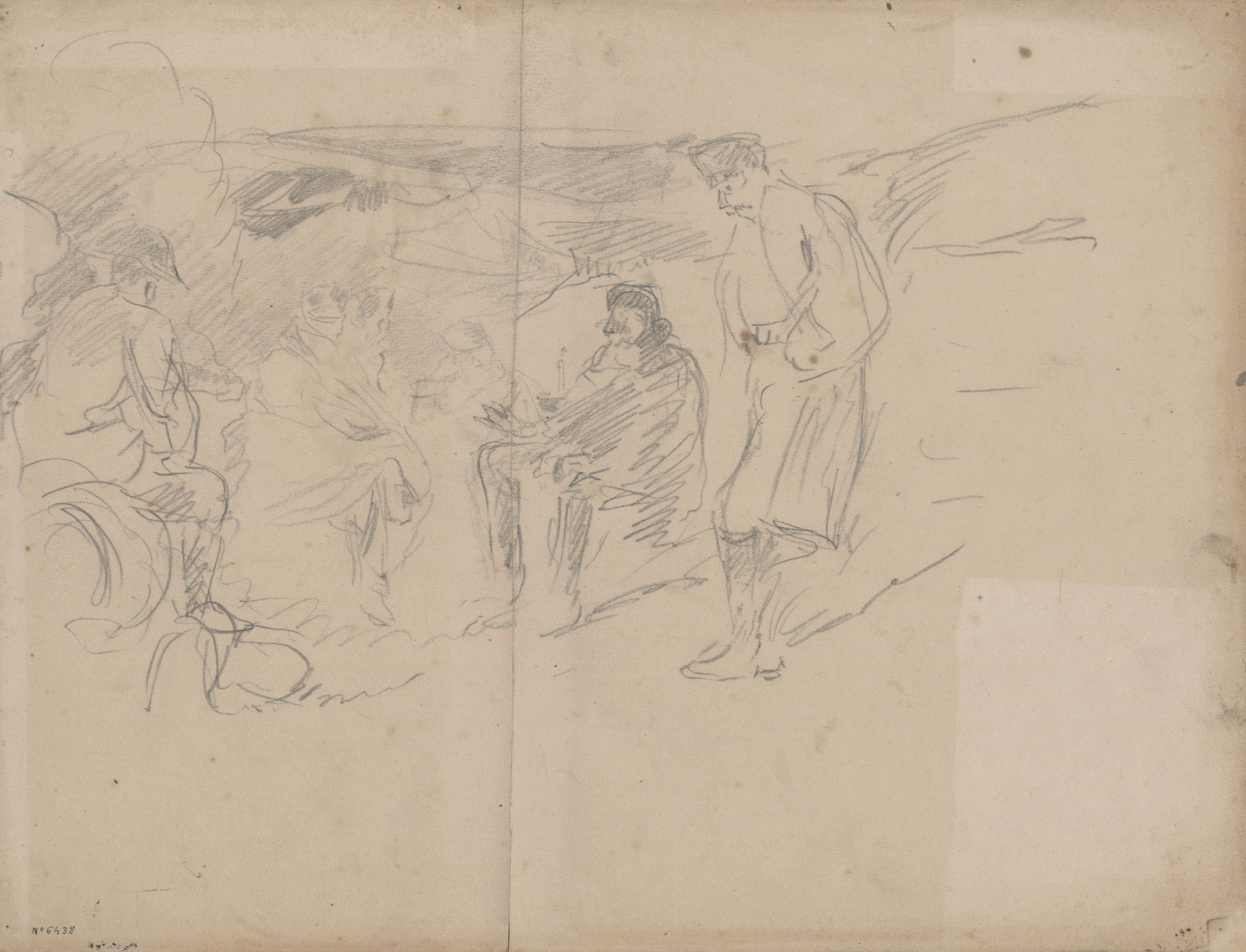 Josep Lluís Pellicer - Apunt de soldats - 1877 image for: Josep Lluís Pellicer - Apunt de soldats - 1877