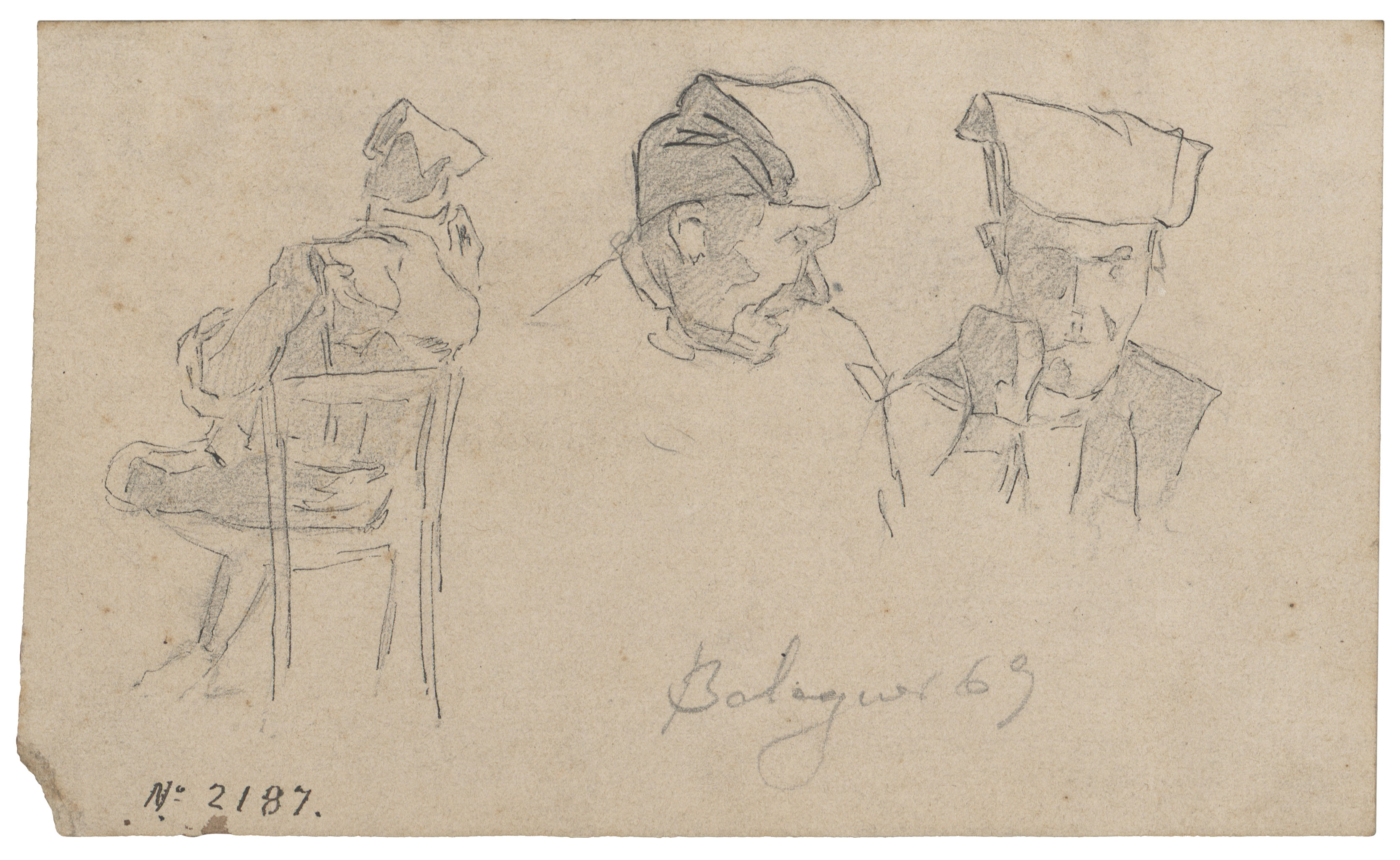image for: Josep Lluís Pellicer - Apunt de pagesos de Balaguer - 1869