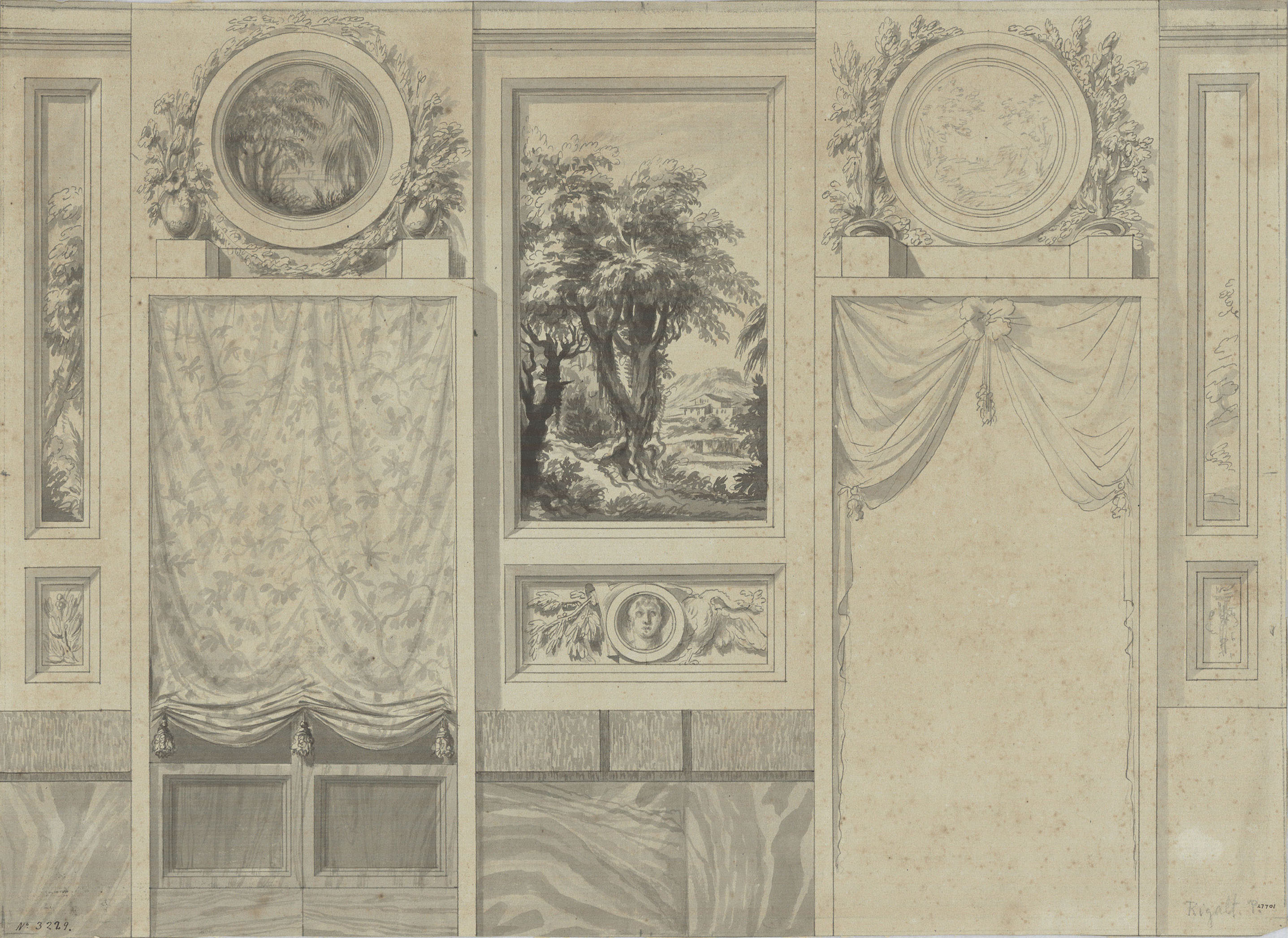 image for: Pau Rigalt - Decoració per a un saló - Cap a 1820-1830
