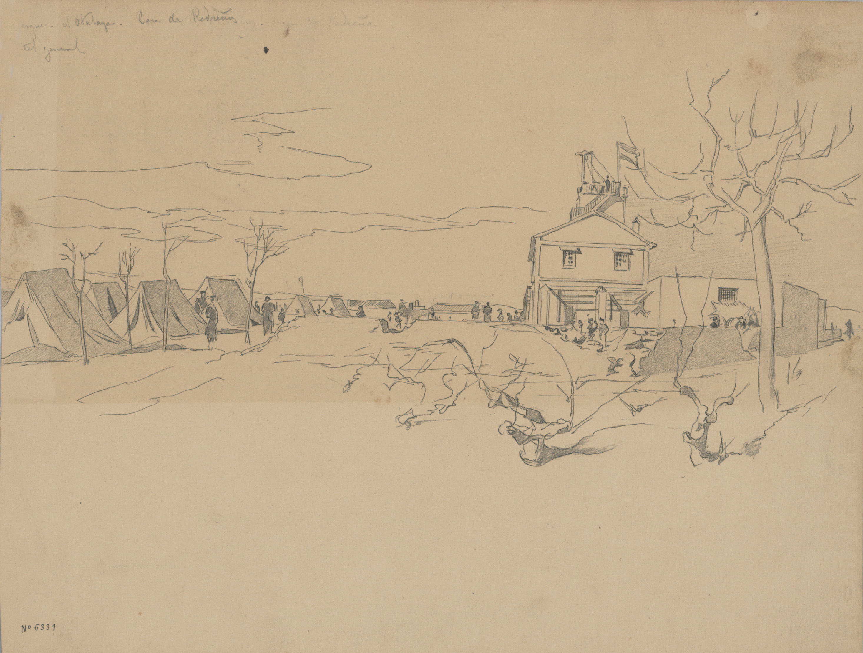 image for: Josep Lluís Pellicer - Campament de l'exèrcit - 1873