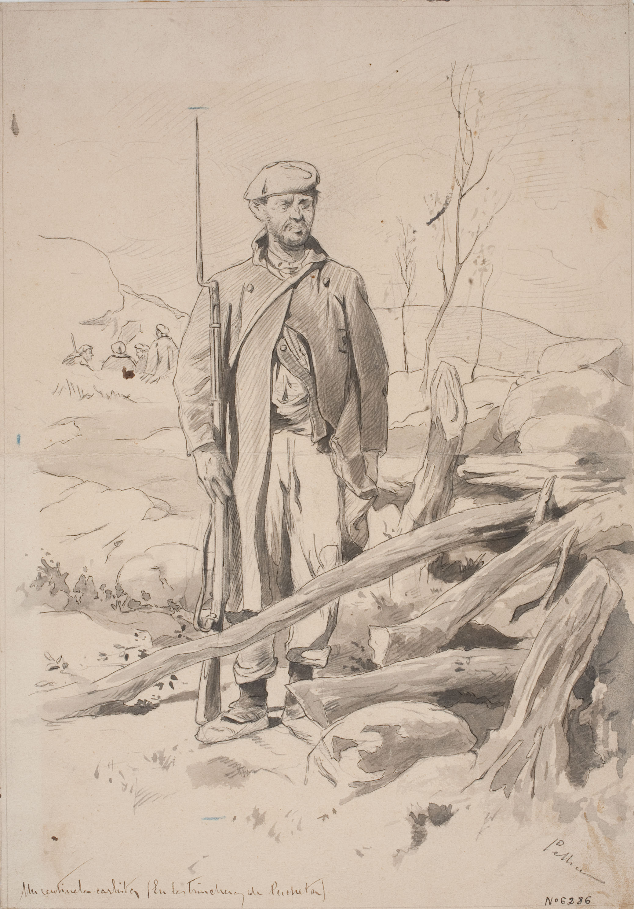 image for: Josep Lluís Pellicer - Centinela carlista - 1874