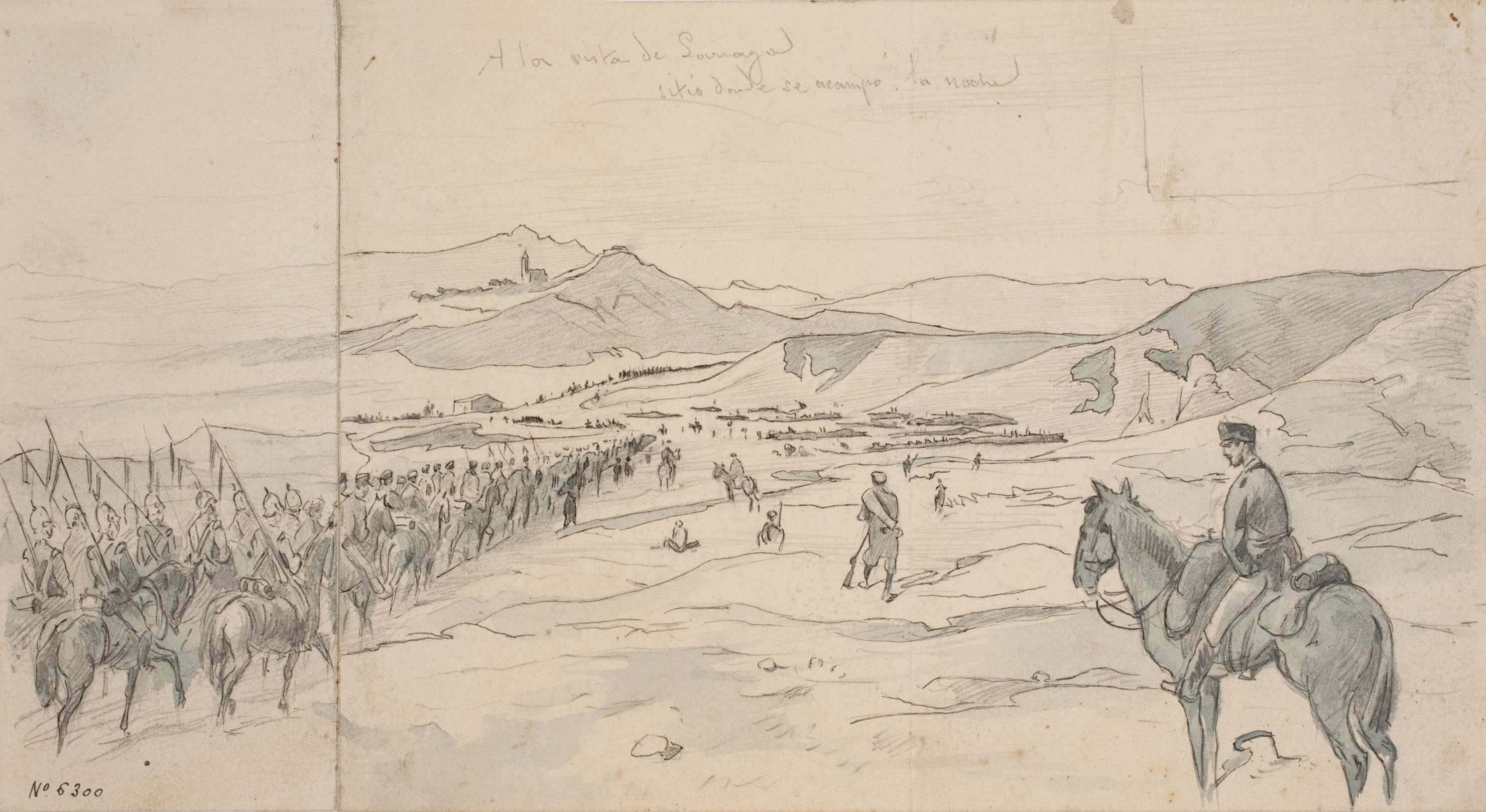 image for: Josep Lluís Pellicer - A la vista de Larraga - 1875