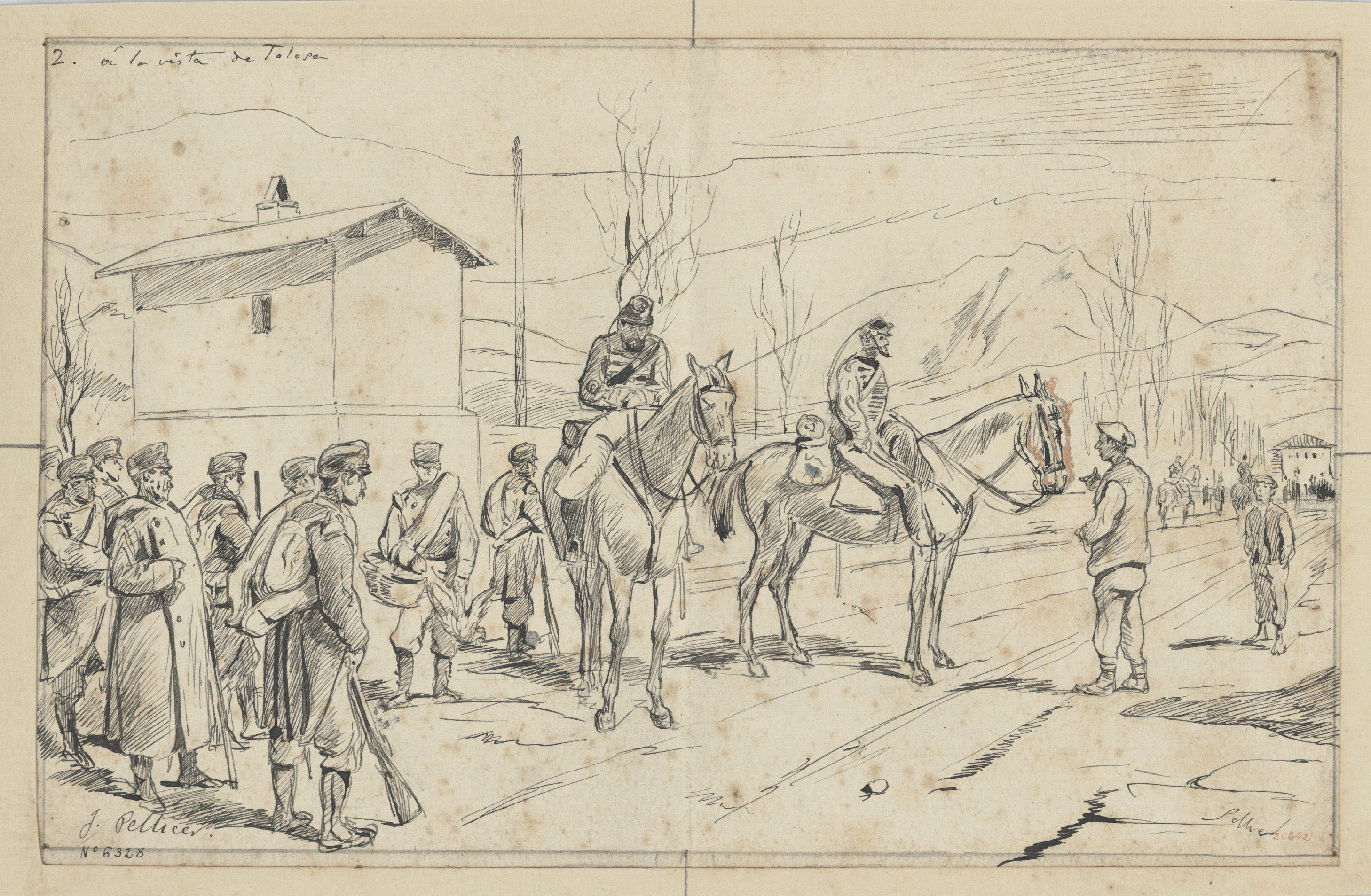 image for: Josep Lluís Pellicer - A la vista de Tolosa - Cap a 1872-1976