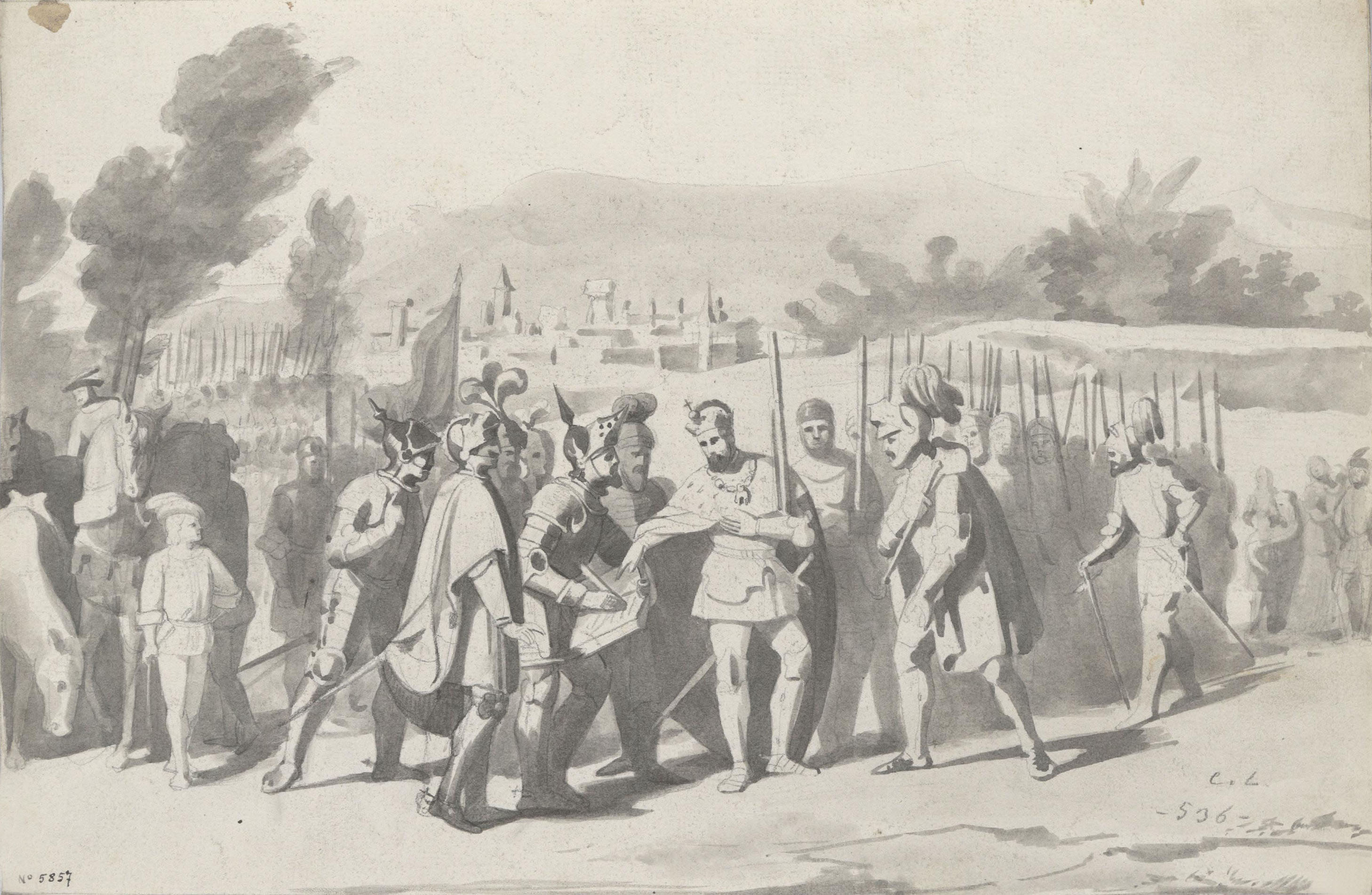 image for: Claudi Lorenzale - Composició històrica - Cap a 1840-1860