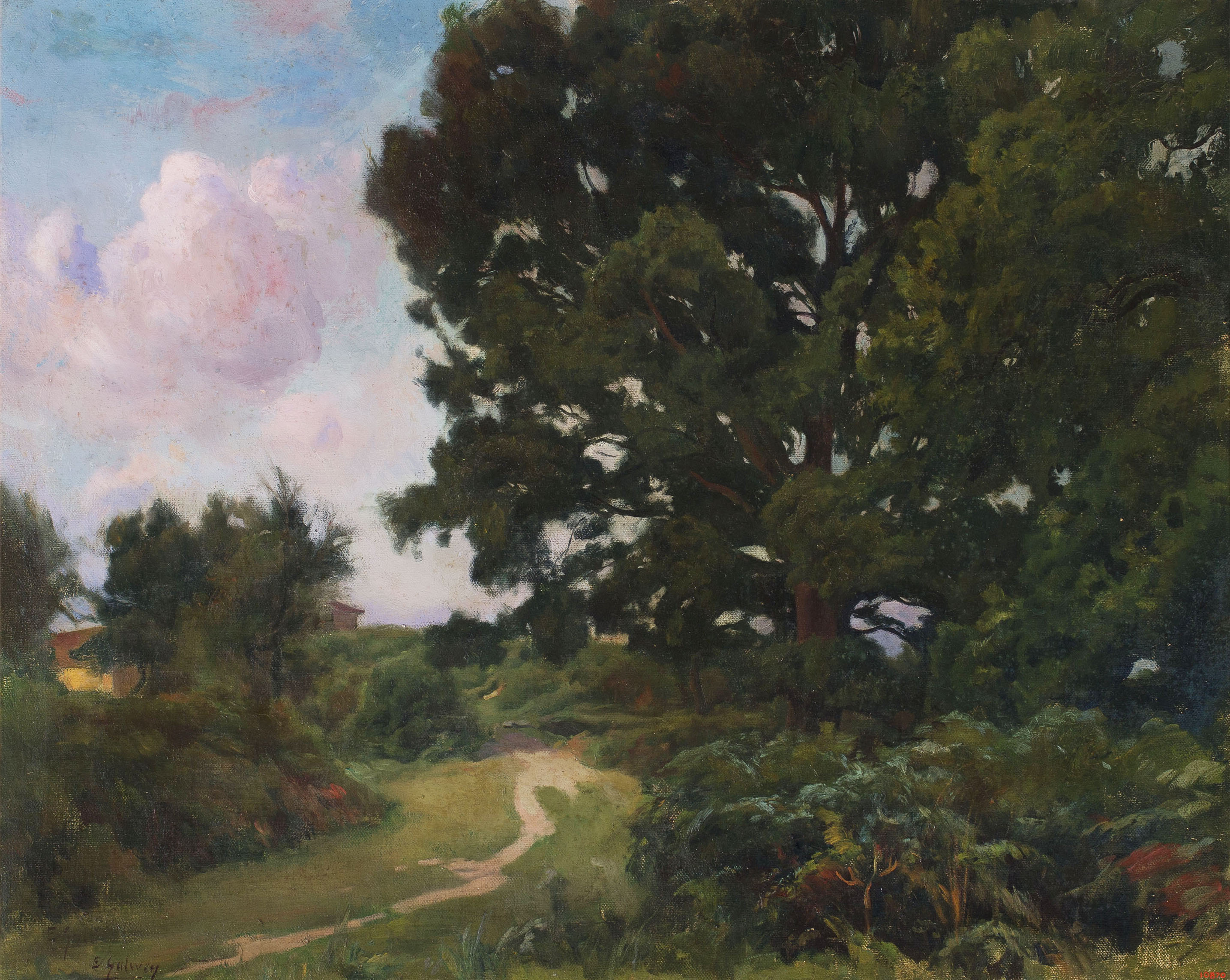 image for: Enric Galwey - Capvespre en una pineda - 1896