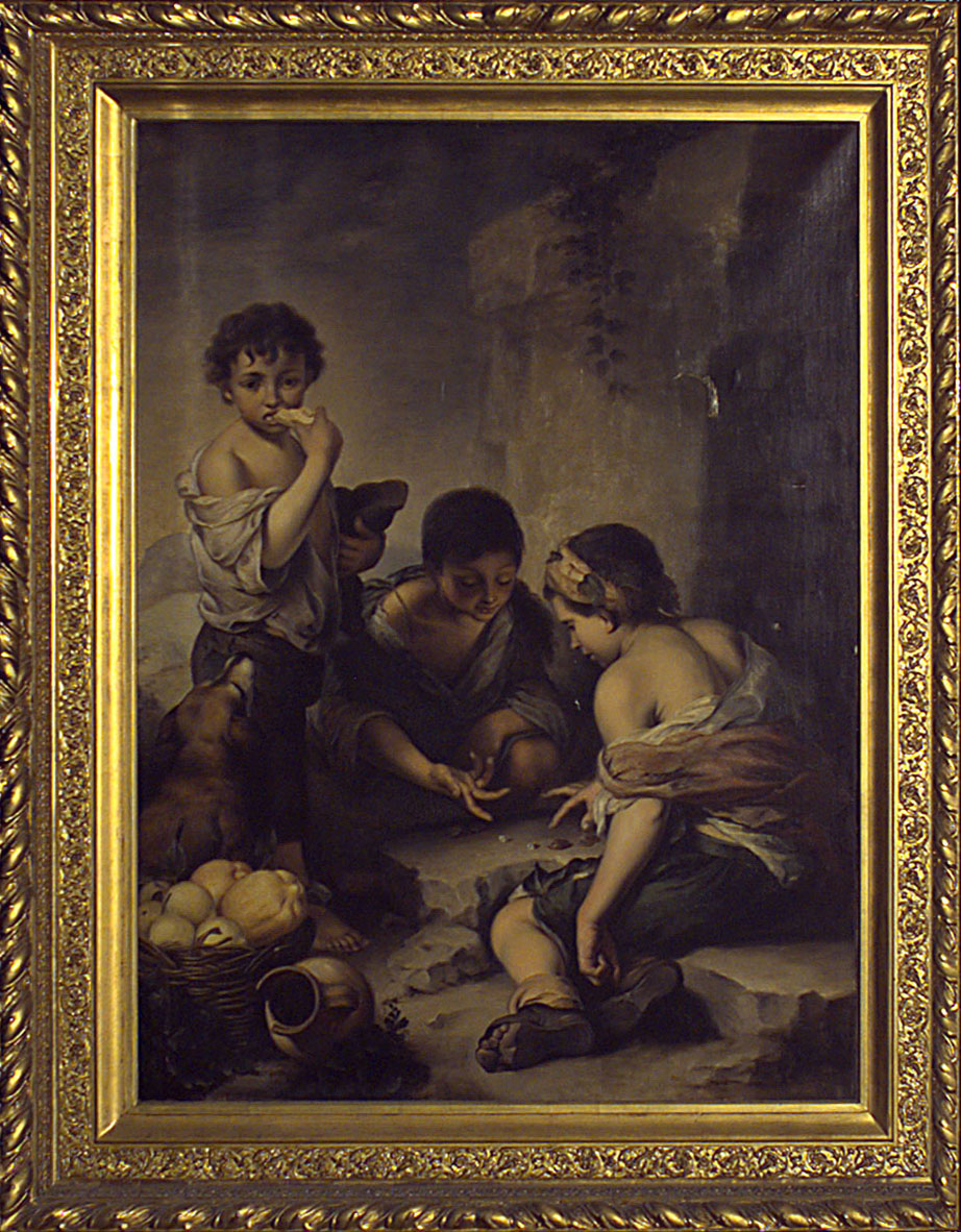 image for: Anònim - Còpia de «Nens jugant a daus» de Bartolomé E. Murillo - Segle XIX