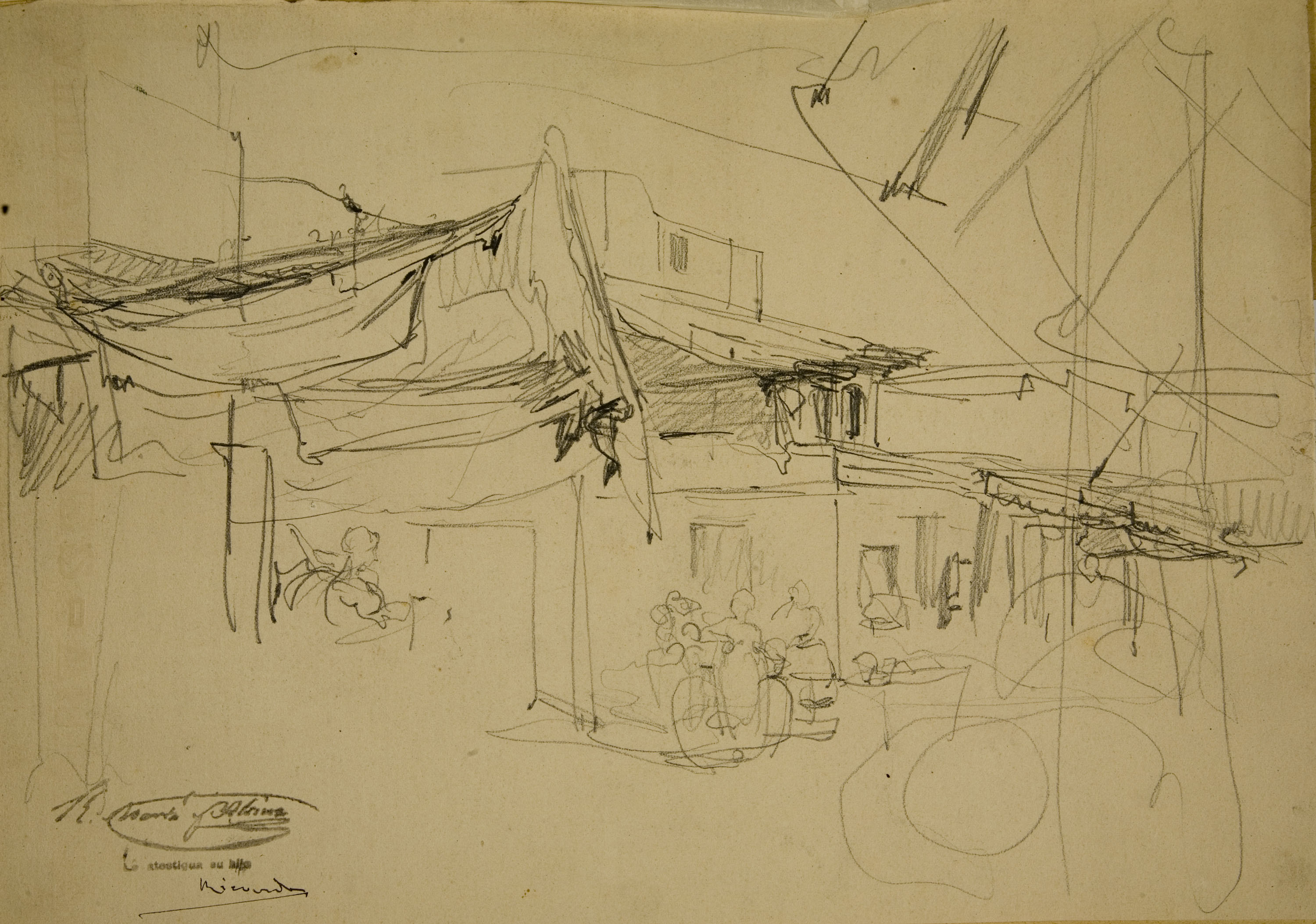 image for: Ramon Martí i Alsina - Apunt per a un quadre d'«El Bornet» - Cap a 1866-1870