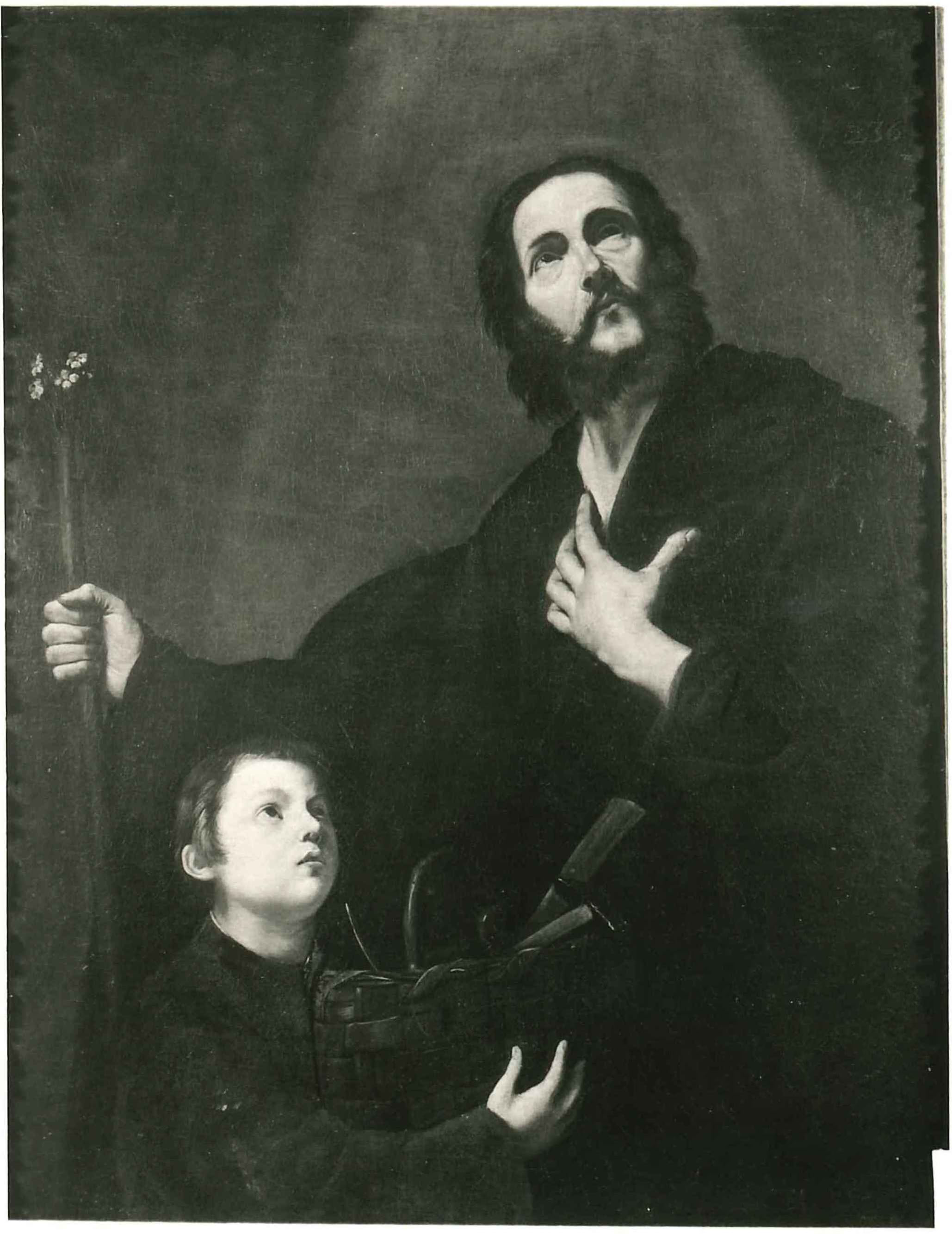 image for: Anònim - Còpia de «Sant Josep amb el Nen Jesús» de Josep de Ribera - Entre 1632-1700
