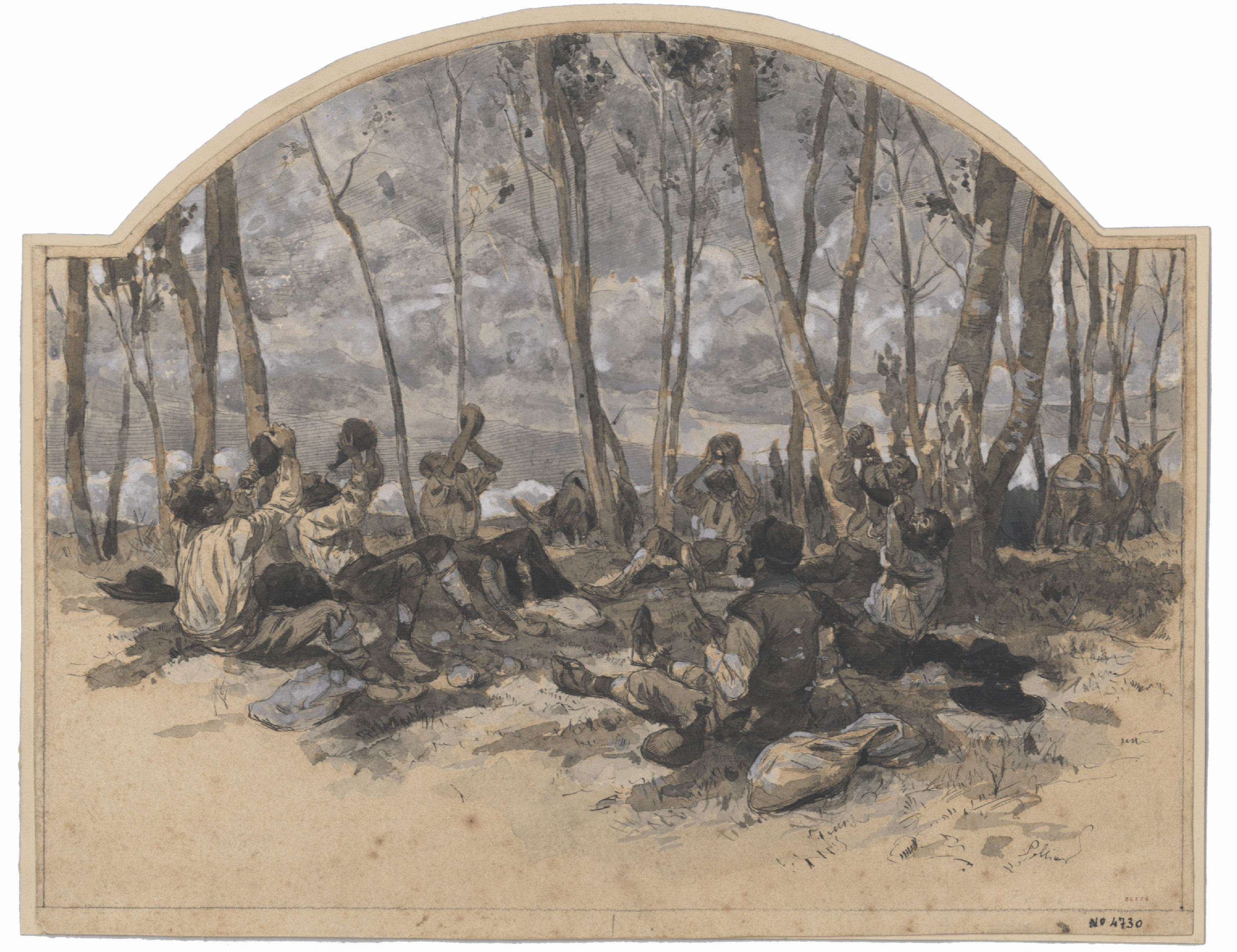 image for: Josep Lluís Pellicer - Escena del Quixot - Cap a 1883