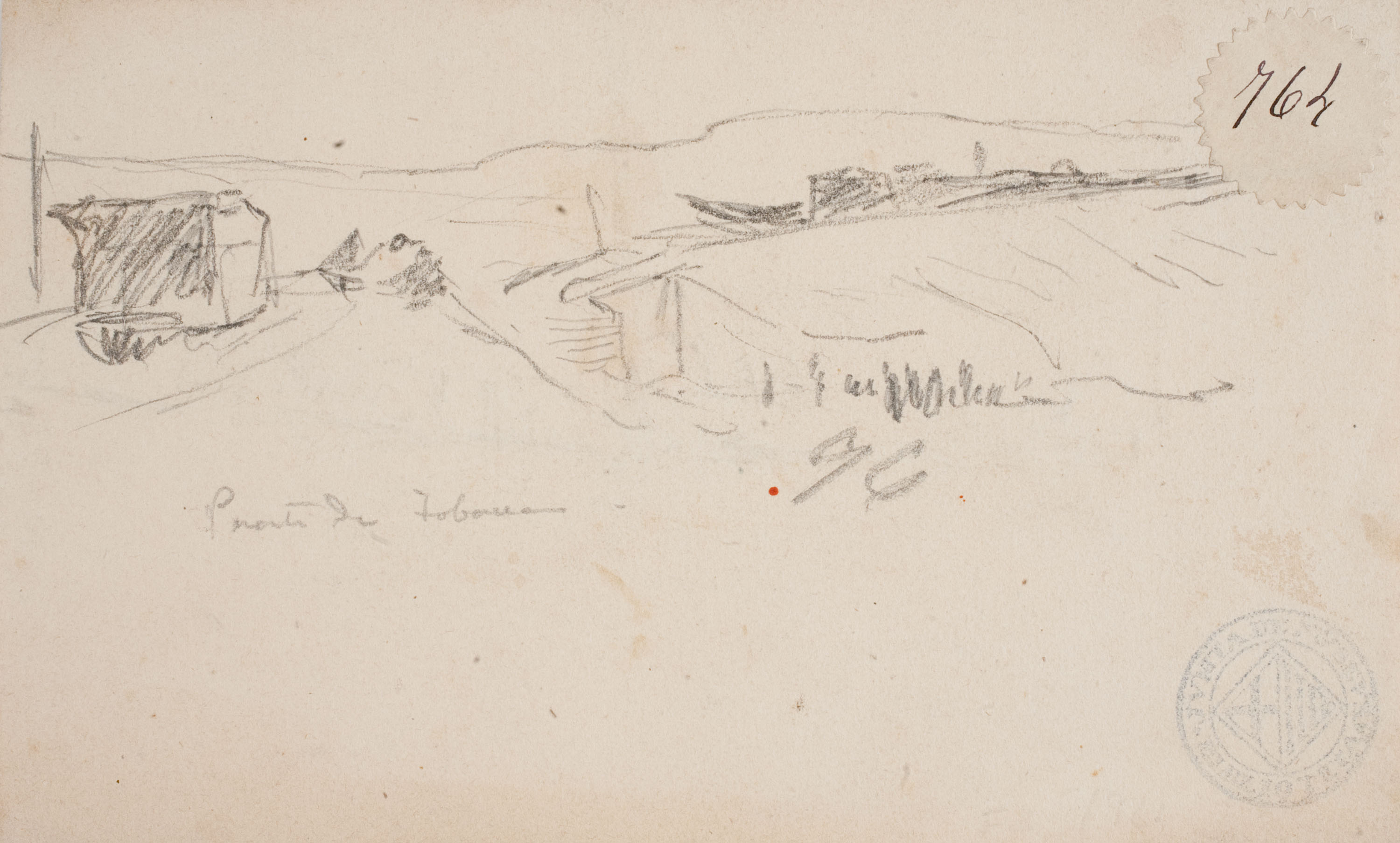 image for: Josep Lluís Pellicer - Gines [?] de Contreras (anvers) / Puente de Tobara (revers) - Cap a 1872-1876 [1]