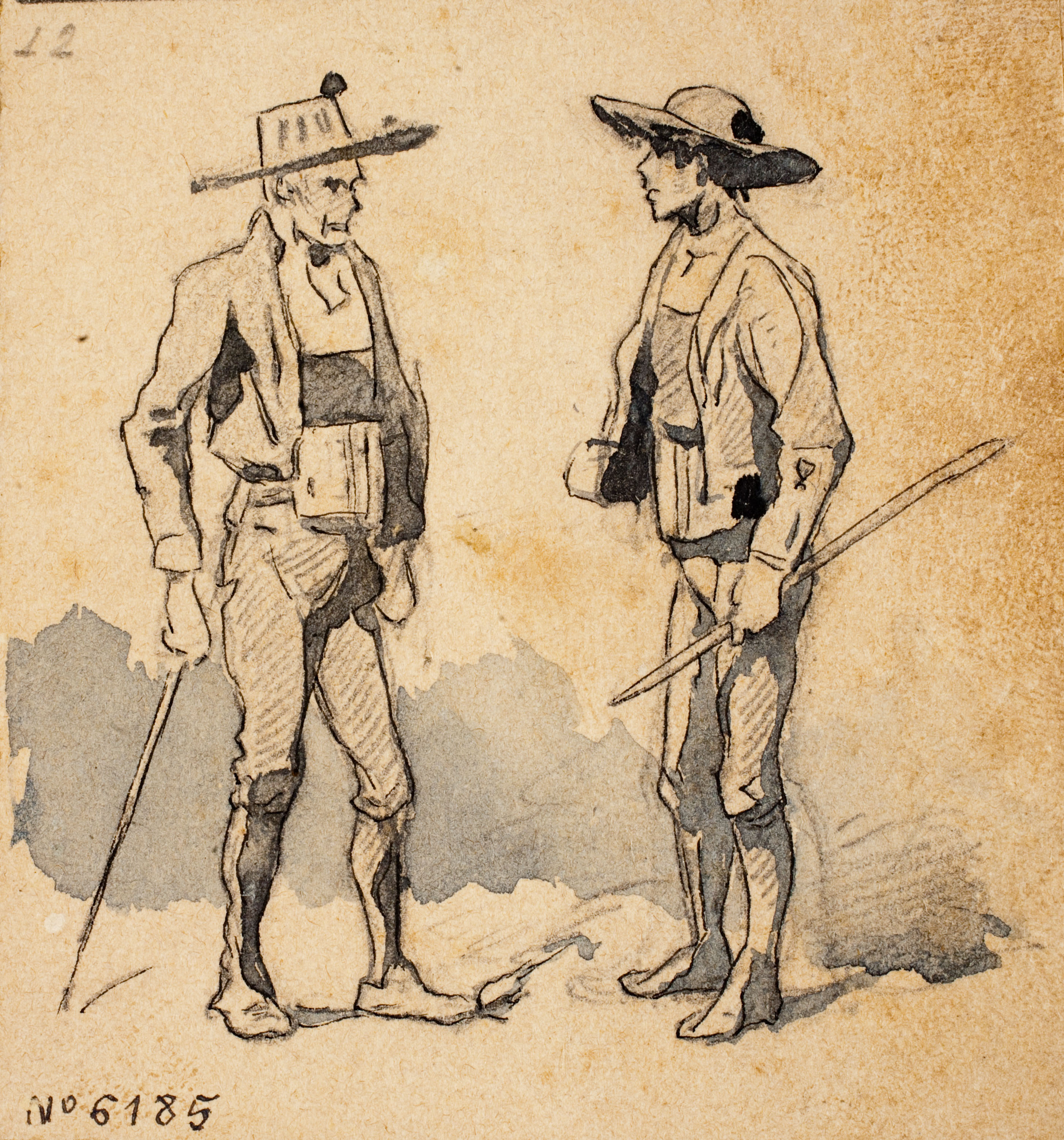 image for: Josep Lluís Pellicer - Homes conversant - 1874