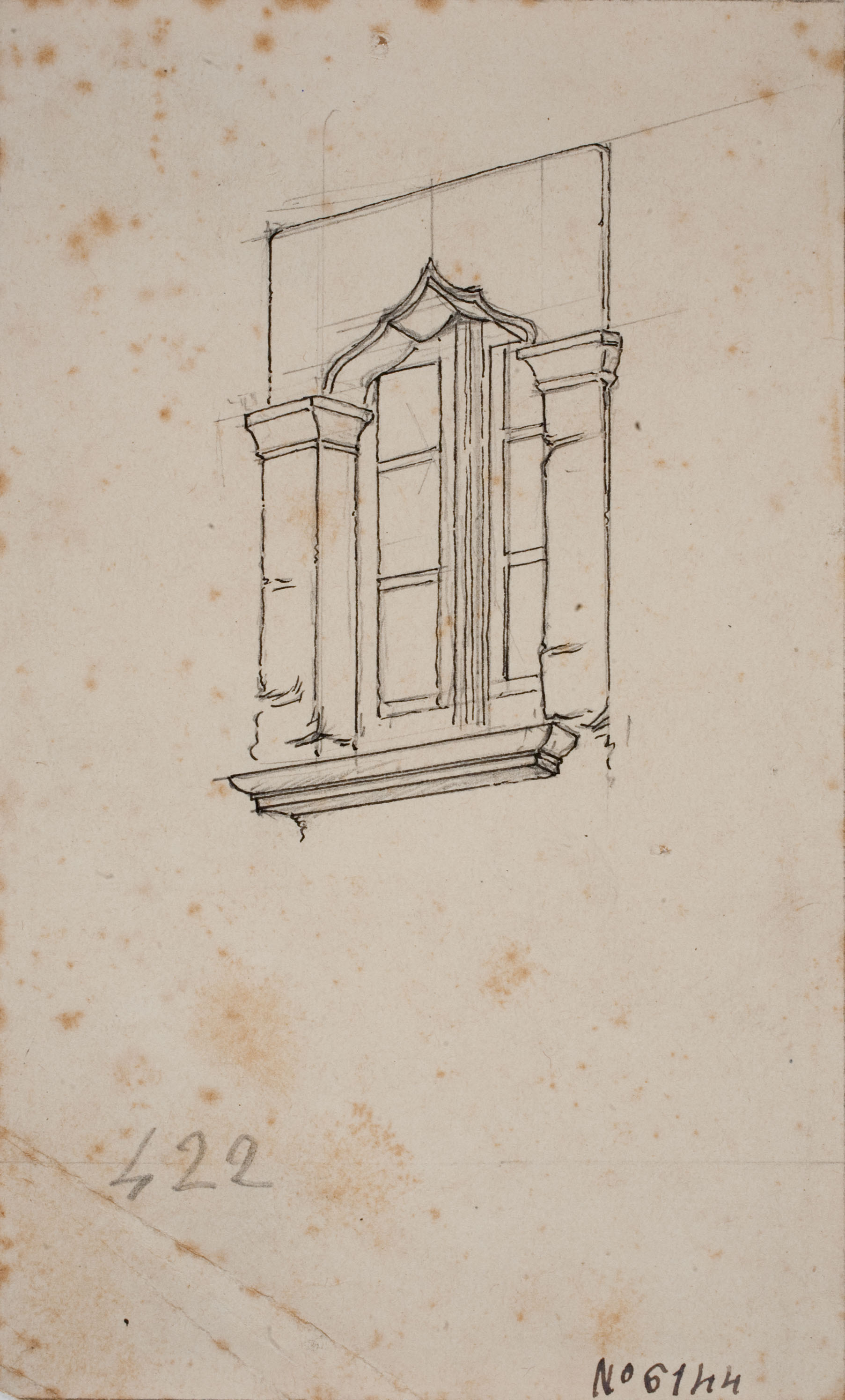 image for: Josep Lluís Pellicer - Finestral gòtic - Cap a 1889