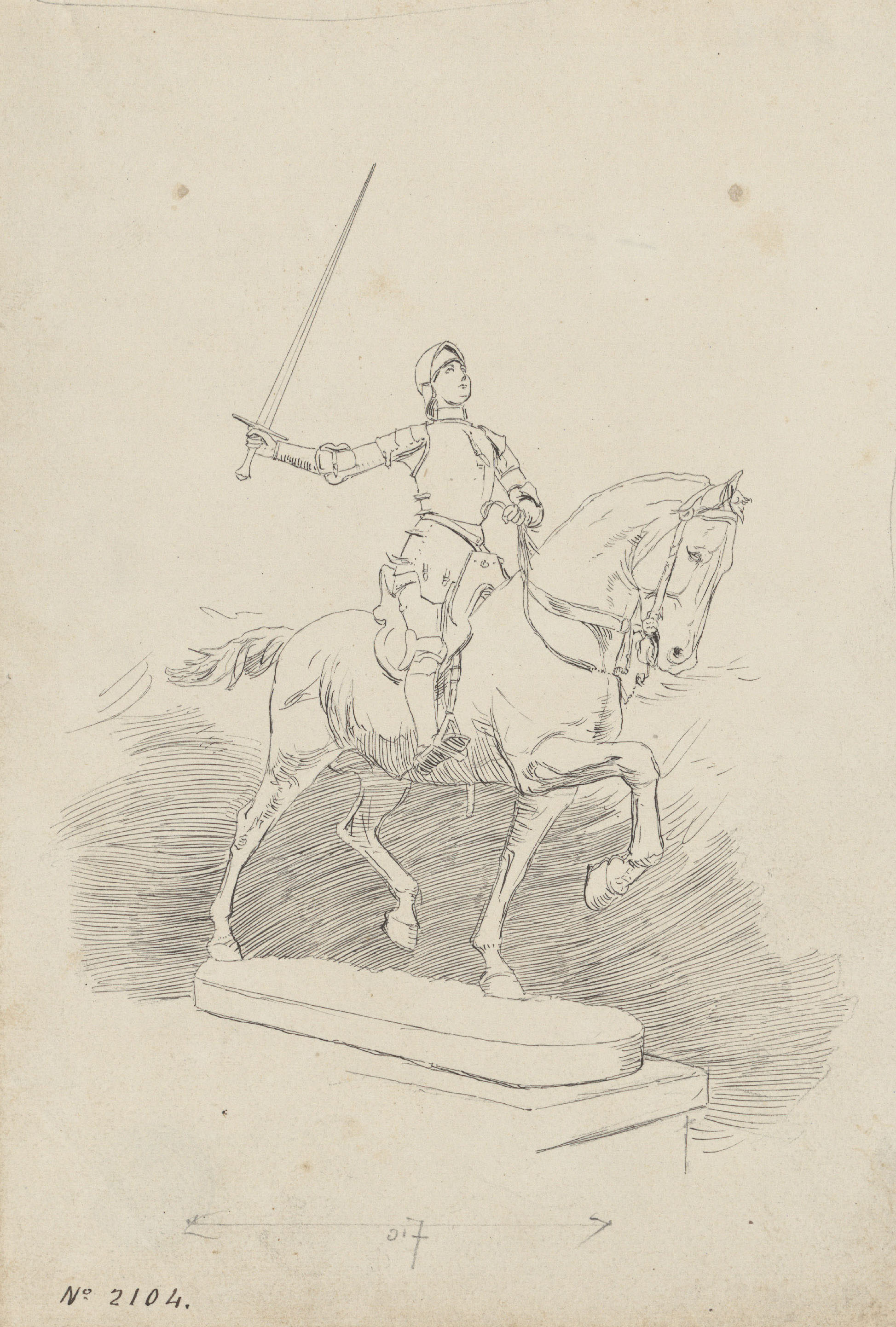 Josep Lluís Pellicer - Monument eqüestre de Joana d'Arc, obra de Paul Dubois - Cap a 1889 image for: Josep Lluís Pellicer - Monument eqüestre de Joana d'Arc, obra de Paul Dubois - Cap a 1889