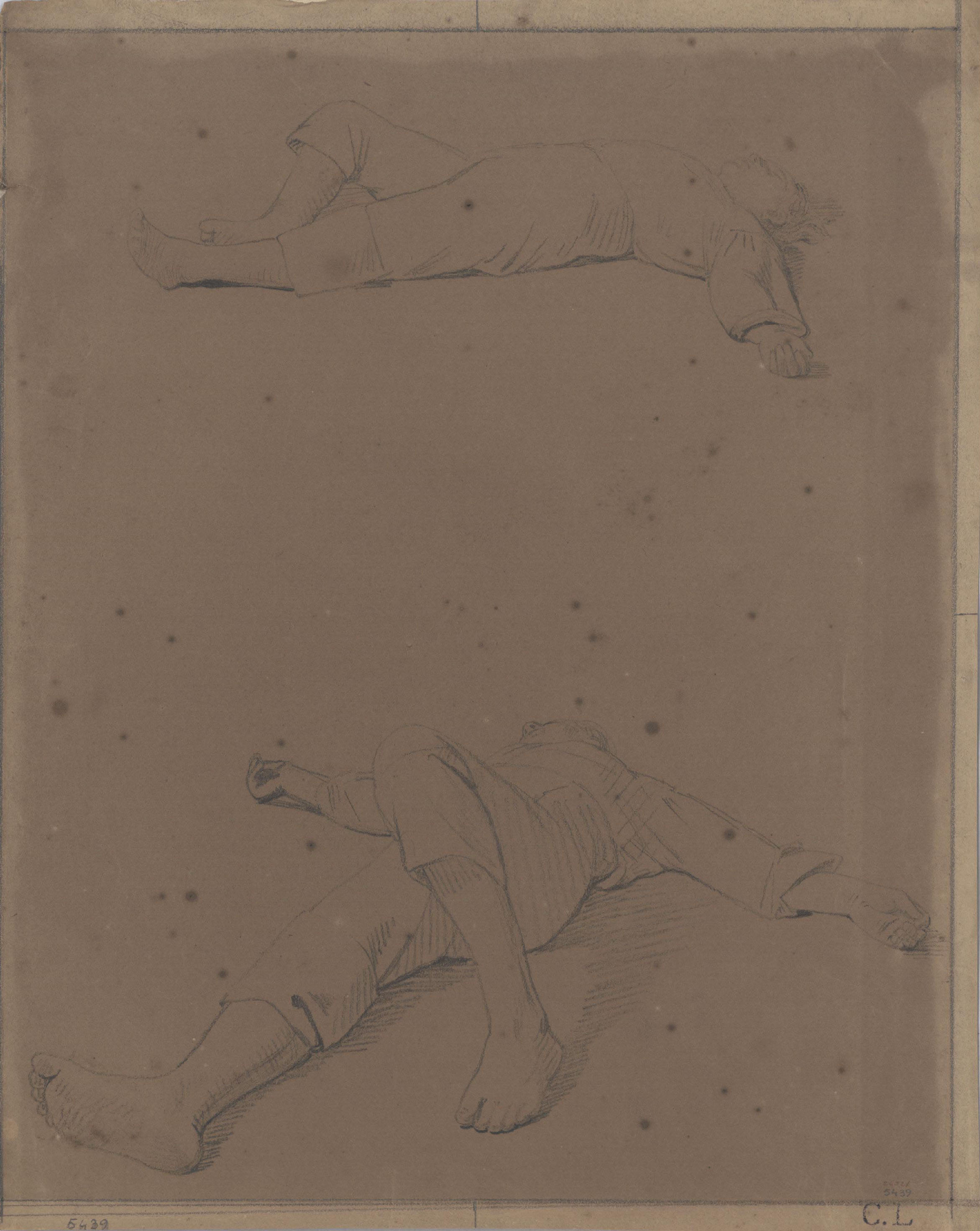 image for: Claudi Lorenzale - Estudis acadèmics de noi per al quadre «Otger Cathaló» - Cap a 1855