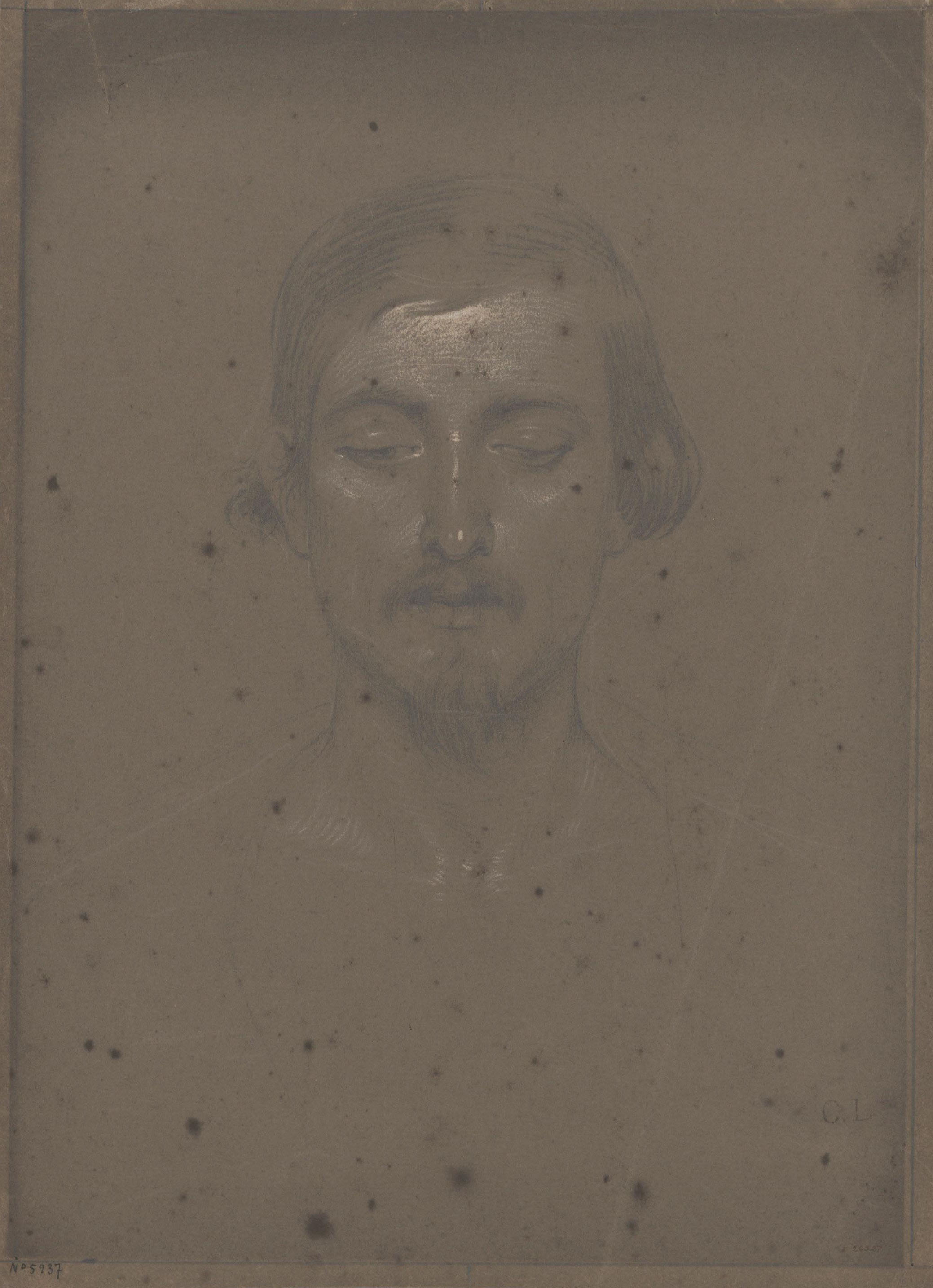 Claudi Lorenzale - Estudi de cap masculí - Cap a 1860-1880 image for: Claudi Lorenzale - Estudi de cap masculí - Cap a 1860-1880