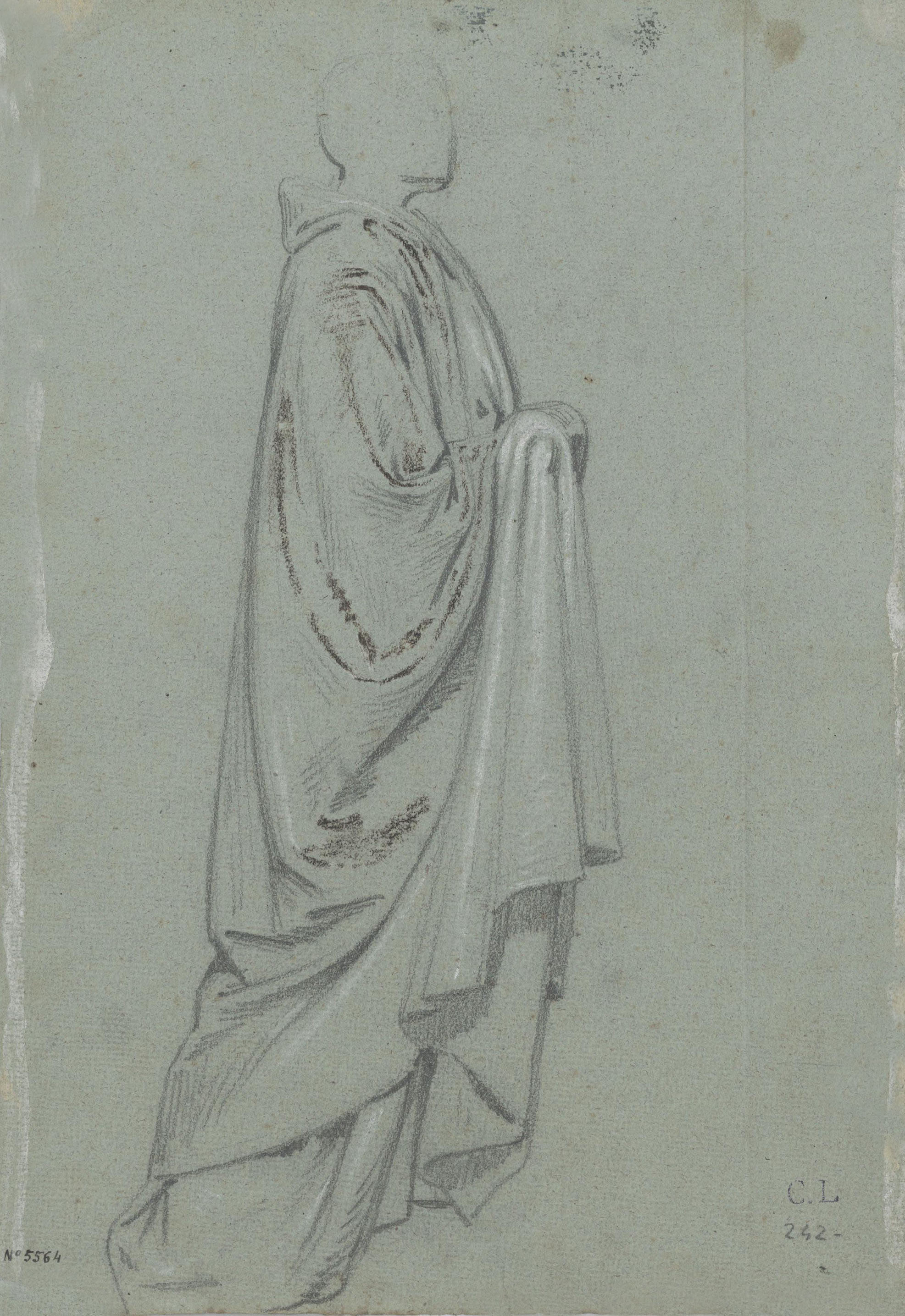 image for: Claudi Lorenzale - Figura de monja (anvers) / Figura d'home amb túnica (revers) - Cap a 1850-1870 [1]