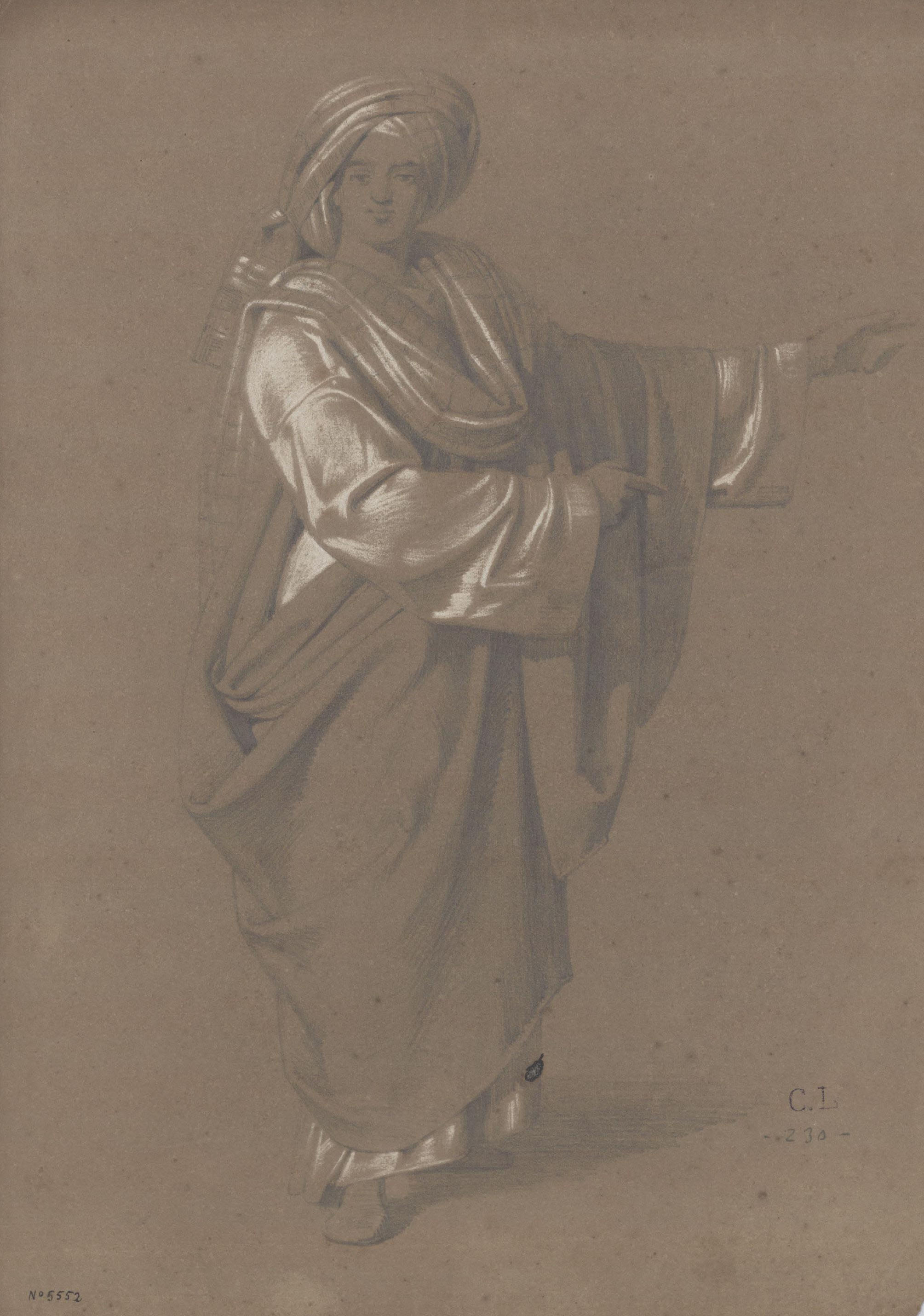 image for: Claudi Lorenzale - Home amb turbant - Cap a 1850-1860