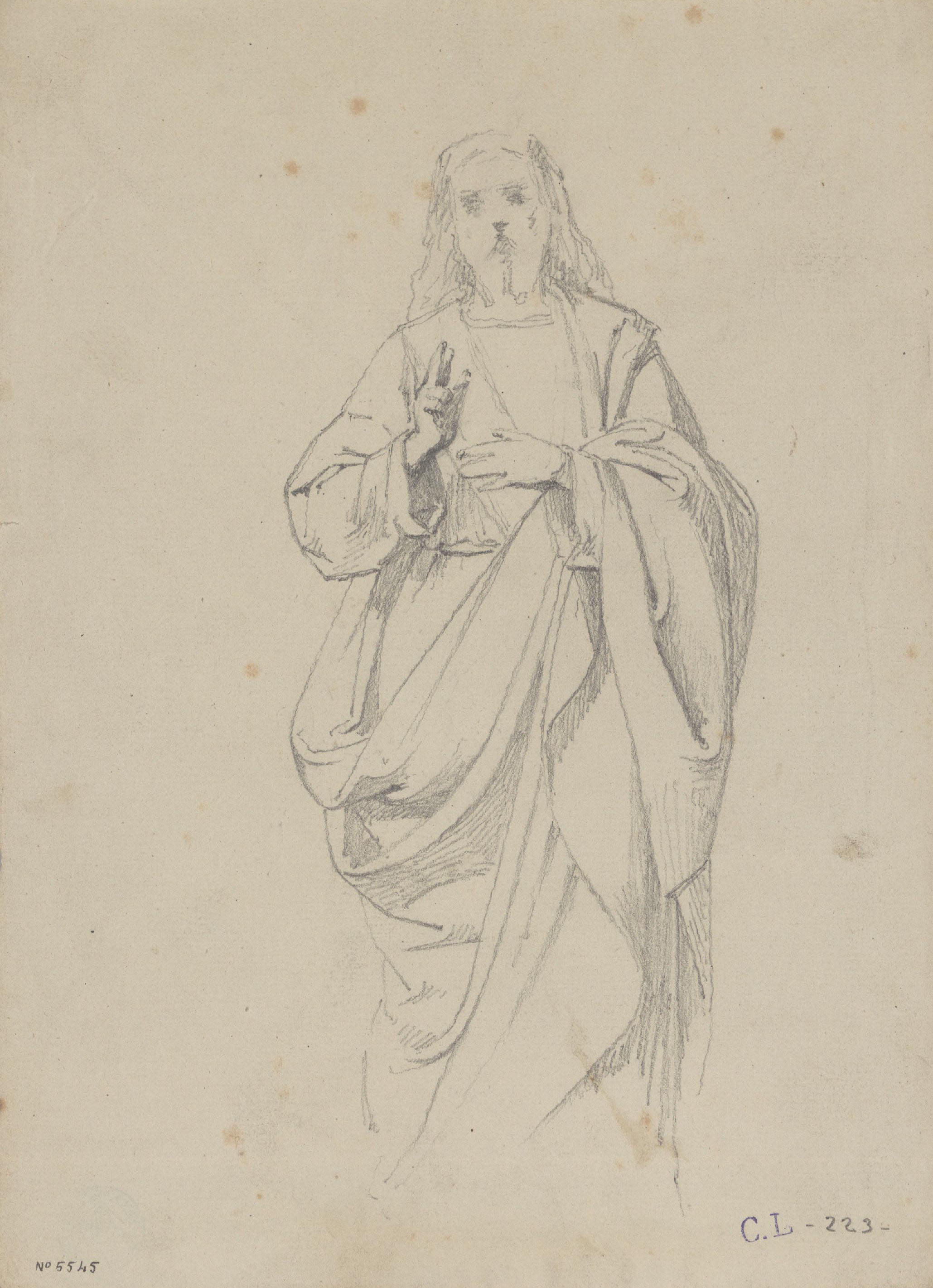 image for: Claudi Lorenzale - Jesucrist - Cap a 1850-1870