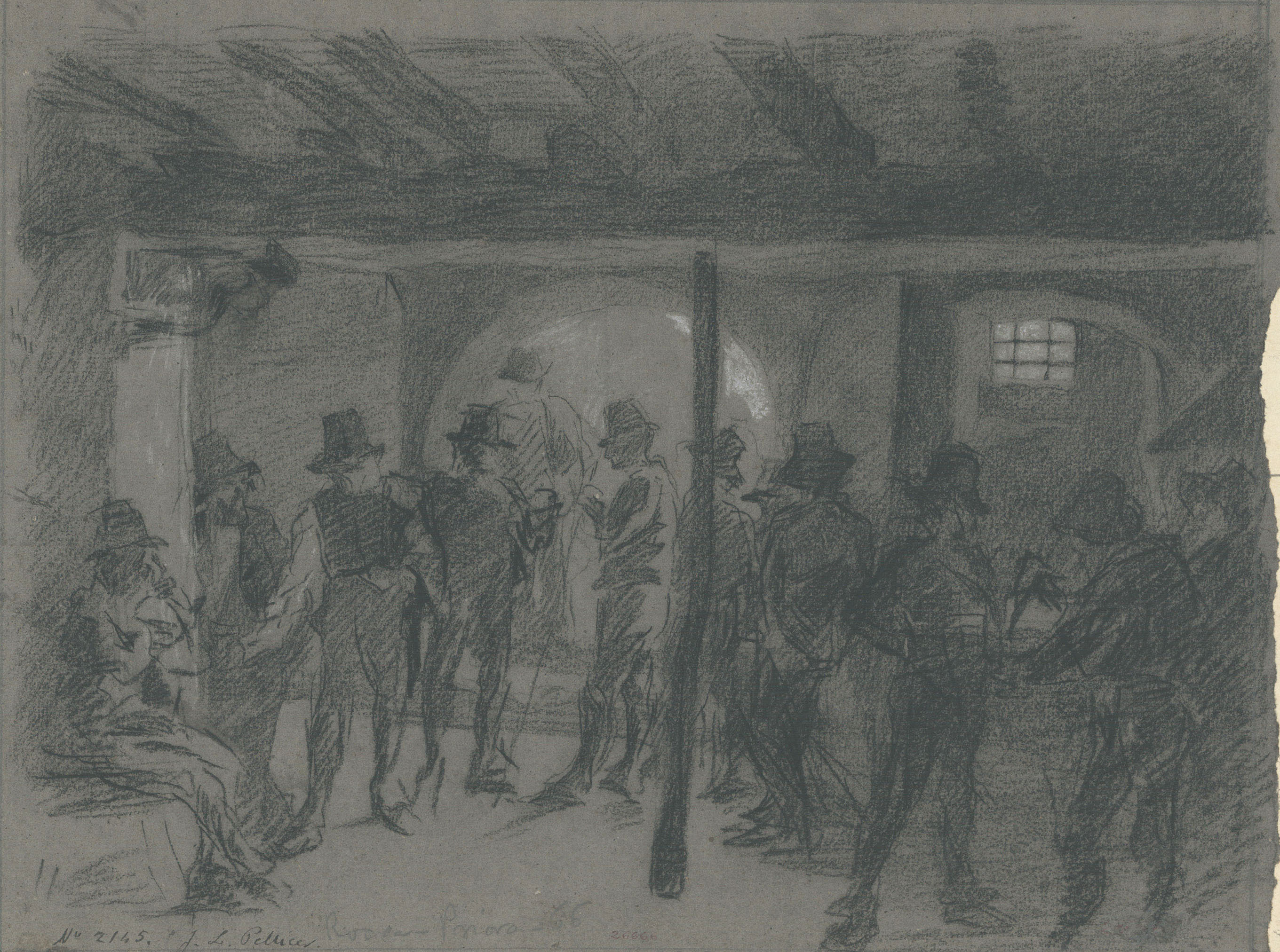 image for: Josep Lluís Pellicer - Interior d'un local de Rocca Priora - 1866