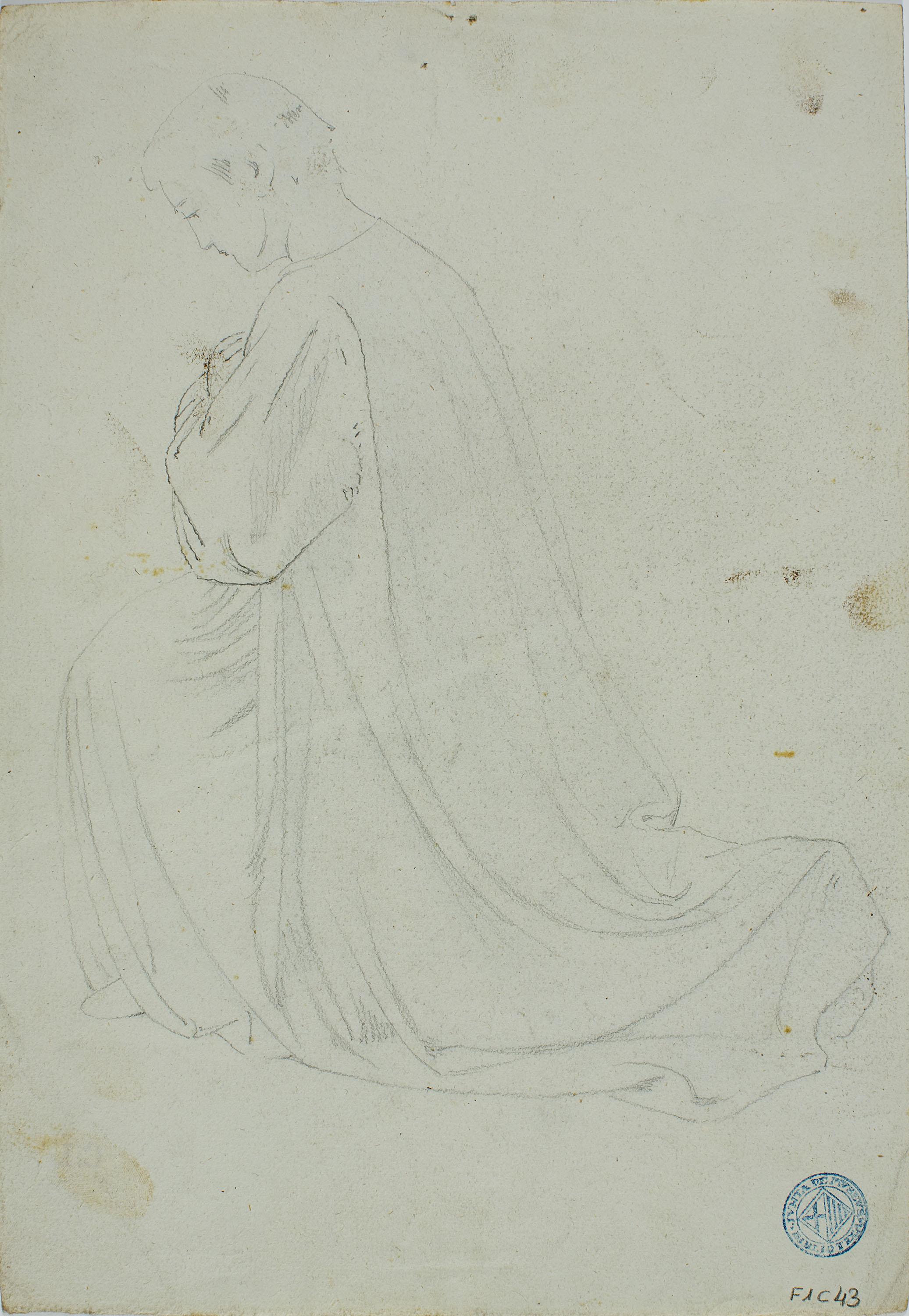 image for: Claudi Lorenzale - Home agenollat (anvers) / Home agenollat (revers) - Cap a 1850-1870 [1]