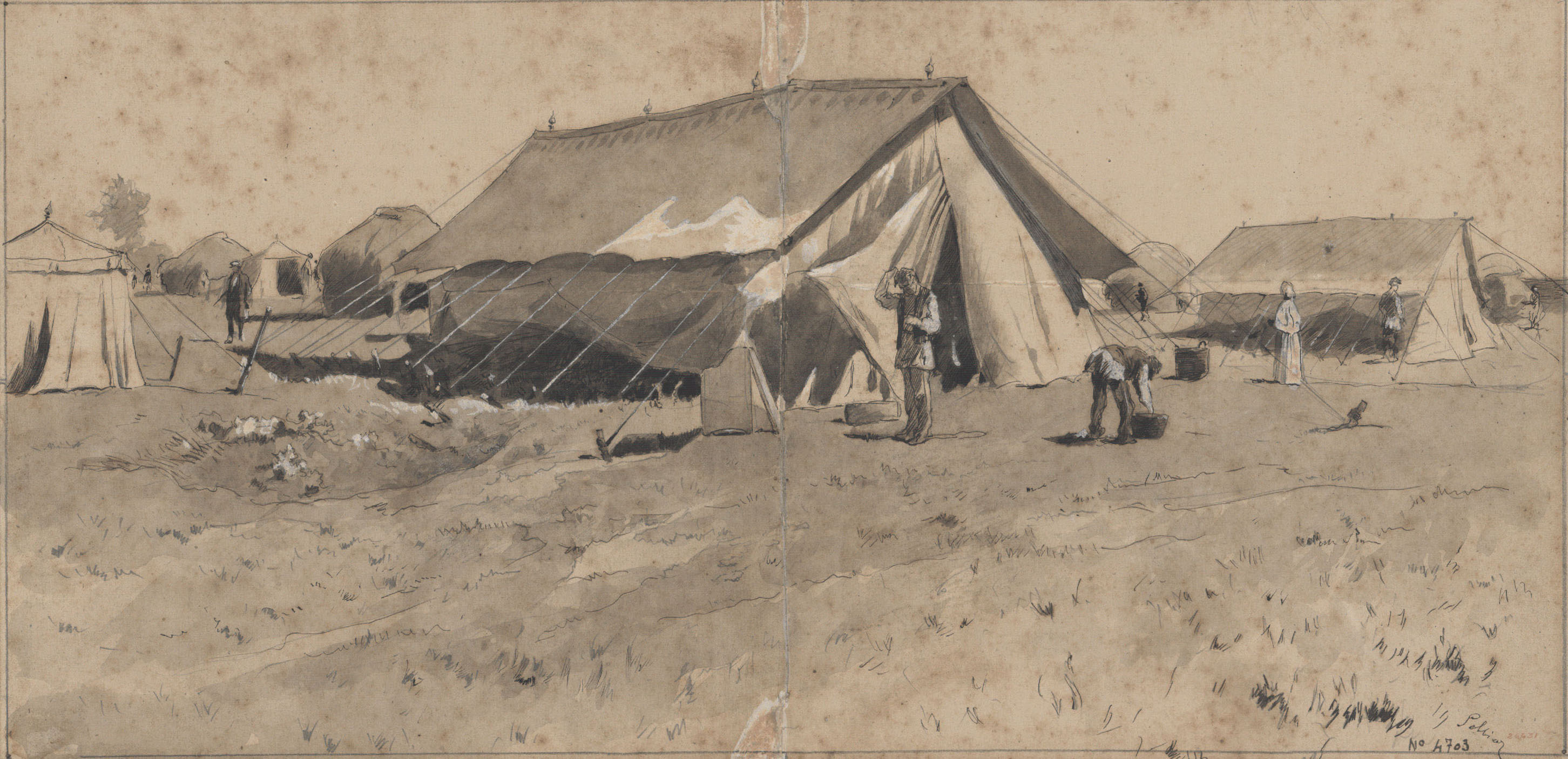 image for: Josep Lluís Pellicer - Hospital general de l'exèrcit rus a Zimnitza - 1877