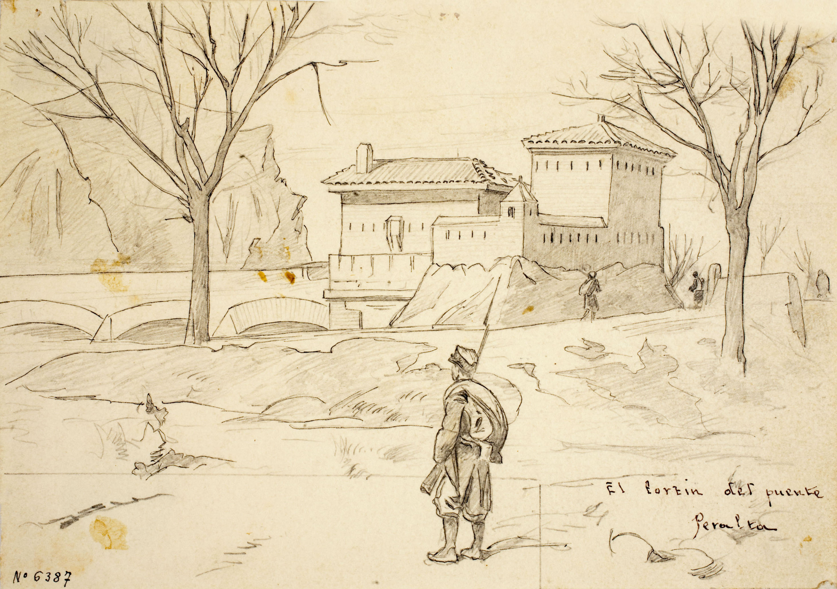 image for: Josep Lluís Pellicer - El fortin del puente Peralta - 1875