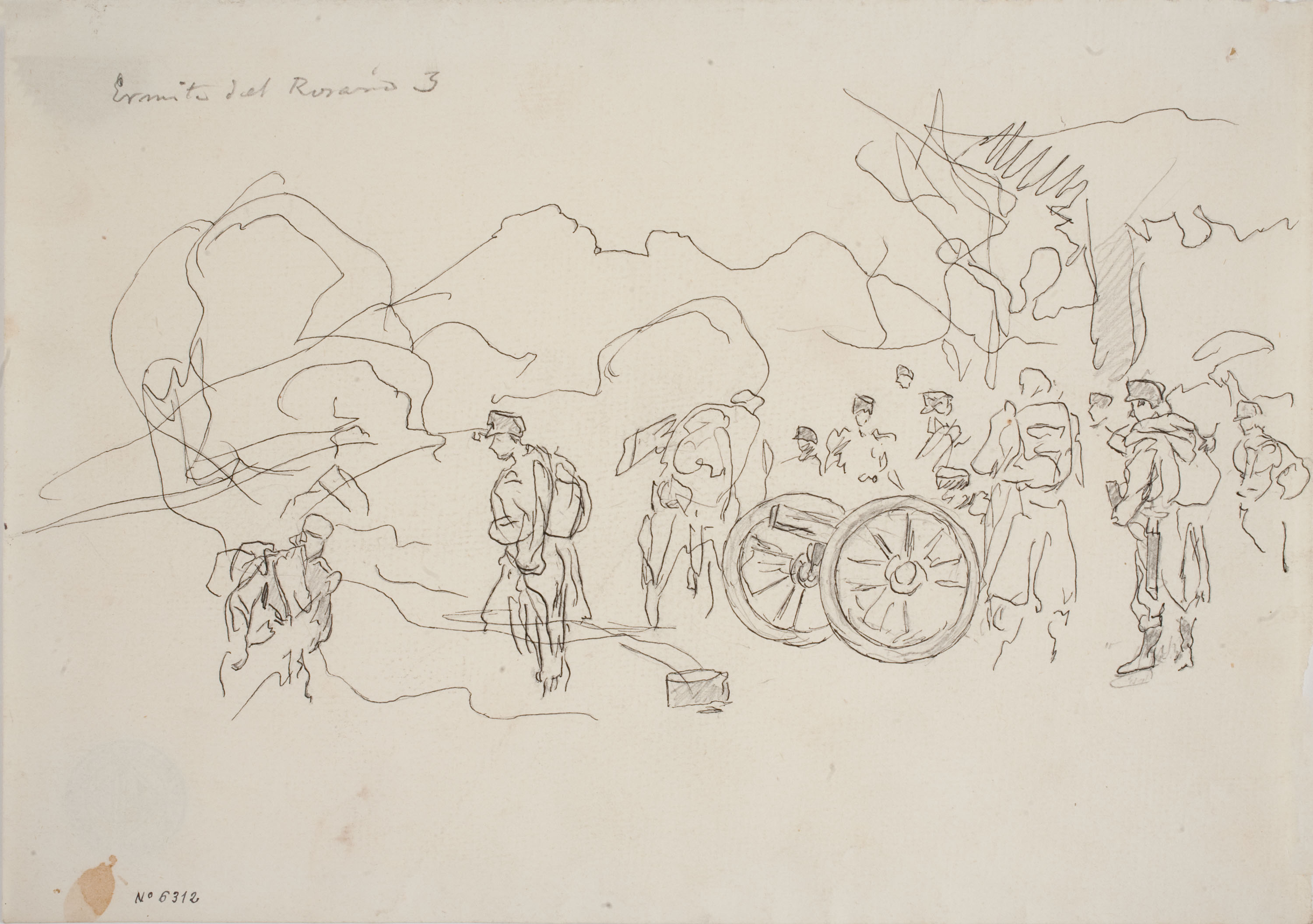 Josep Lluís Pellicer - Ermita del Rosario - Cap a 1876 image for: Josep Lluís Pellicer - Ermita del Rosario - Cap a 1876