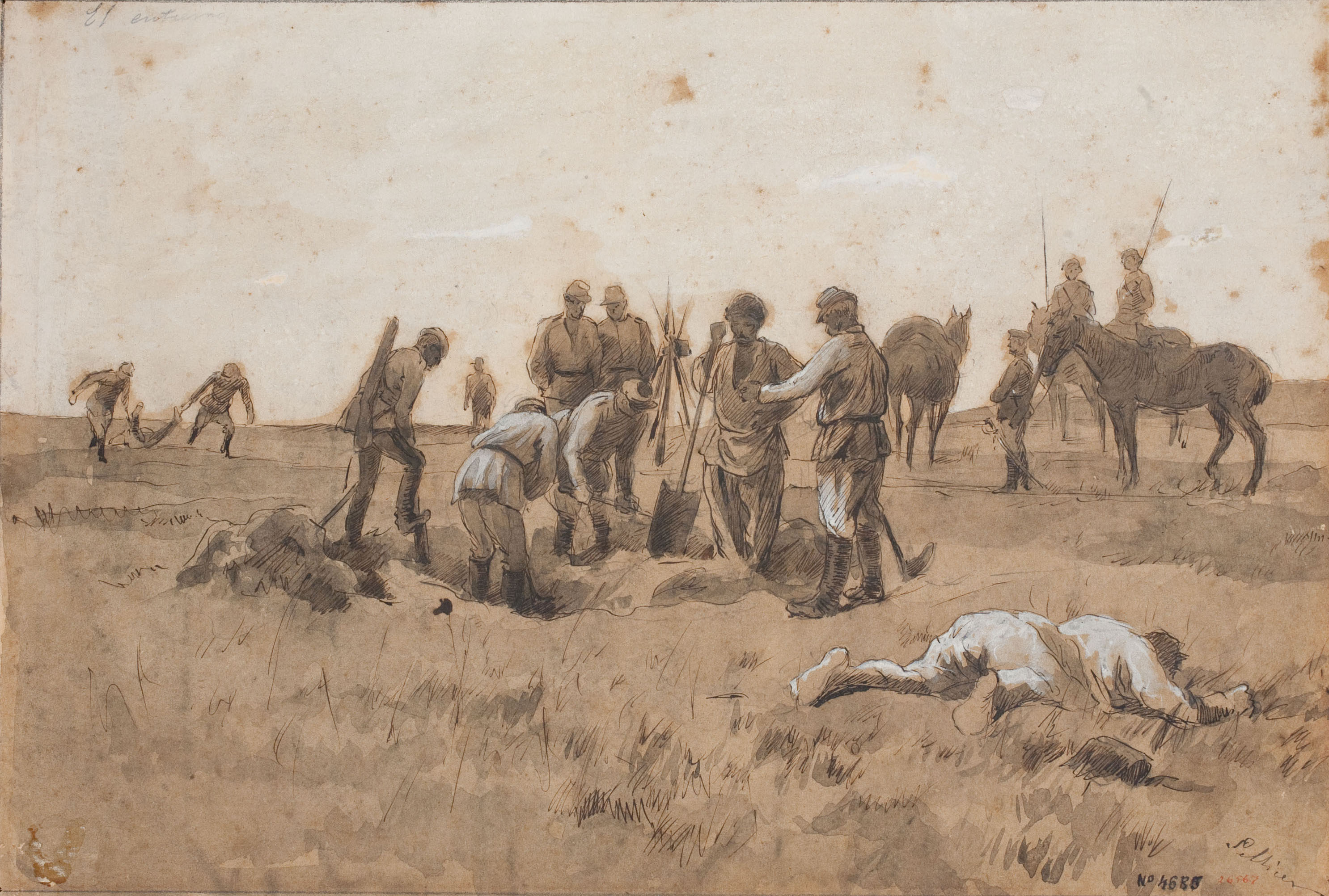 image for: Josep Lluís Pellicer - El entierro - 1877