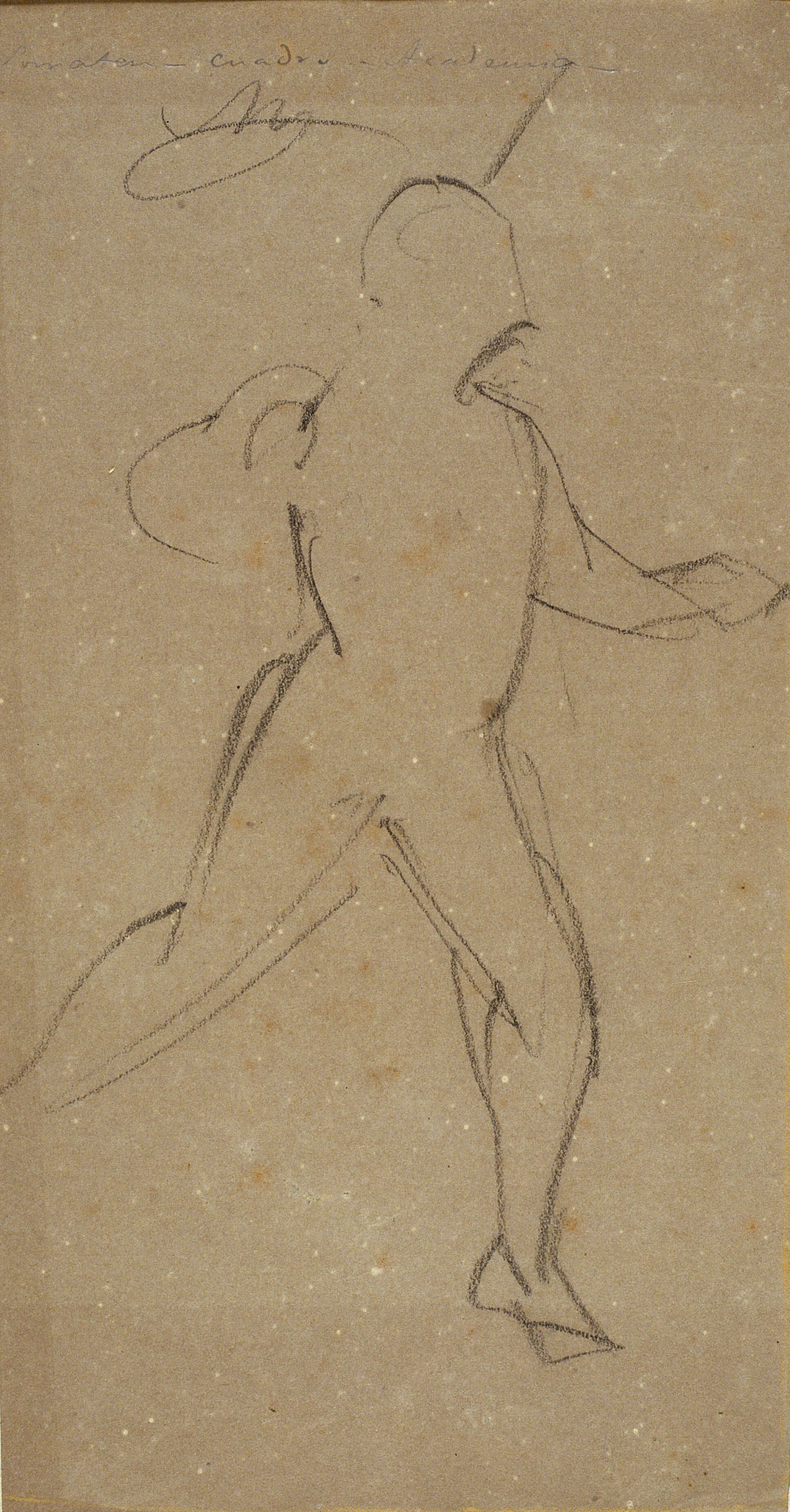 image for: Ramon Martí i Alsina - Esbós de figura per al quadre «El Sometent del Bruc» - Cap a 1866